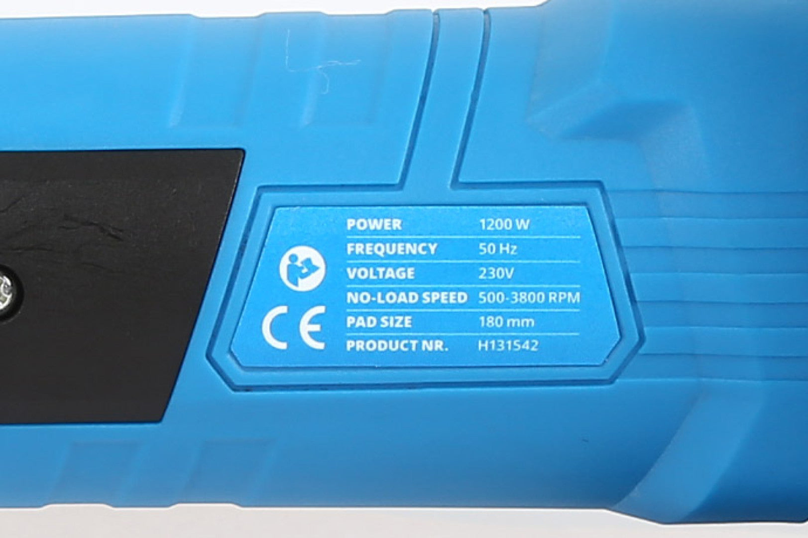 Lucidatrice orbitale elettrica 230V 1200W per carrozzeria, velocità regolabile, diametro 180 mm, macchina per lucidatura e ceratura auto e mobili, Hbm