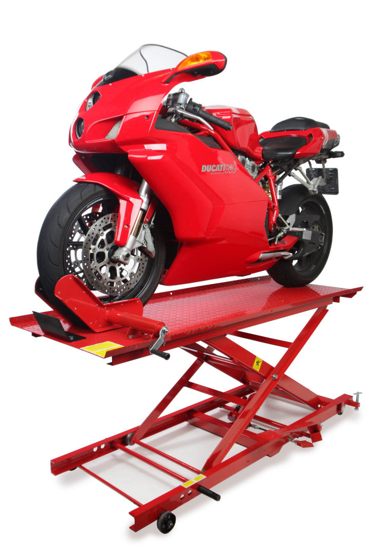 Ponte sollevatore idraulico per motocicli scooter 450 kg, piattaforma sollevatore idraulico, HBM Machines Olanda