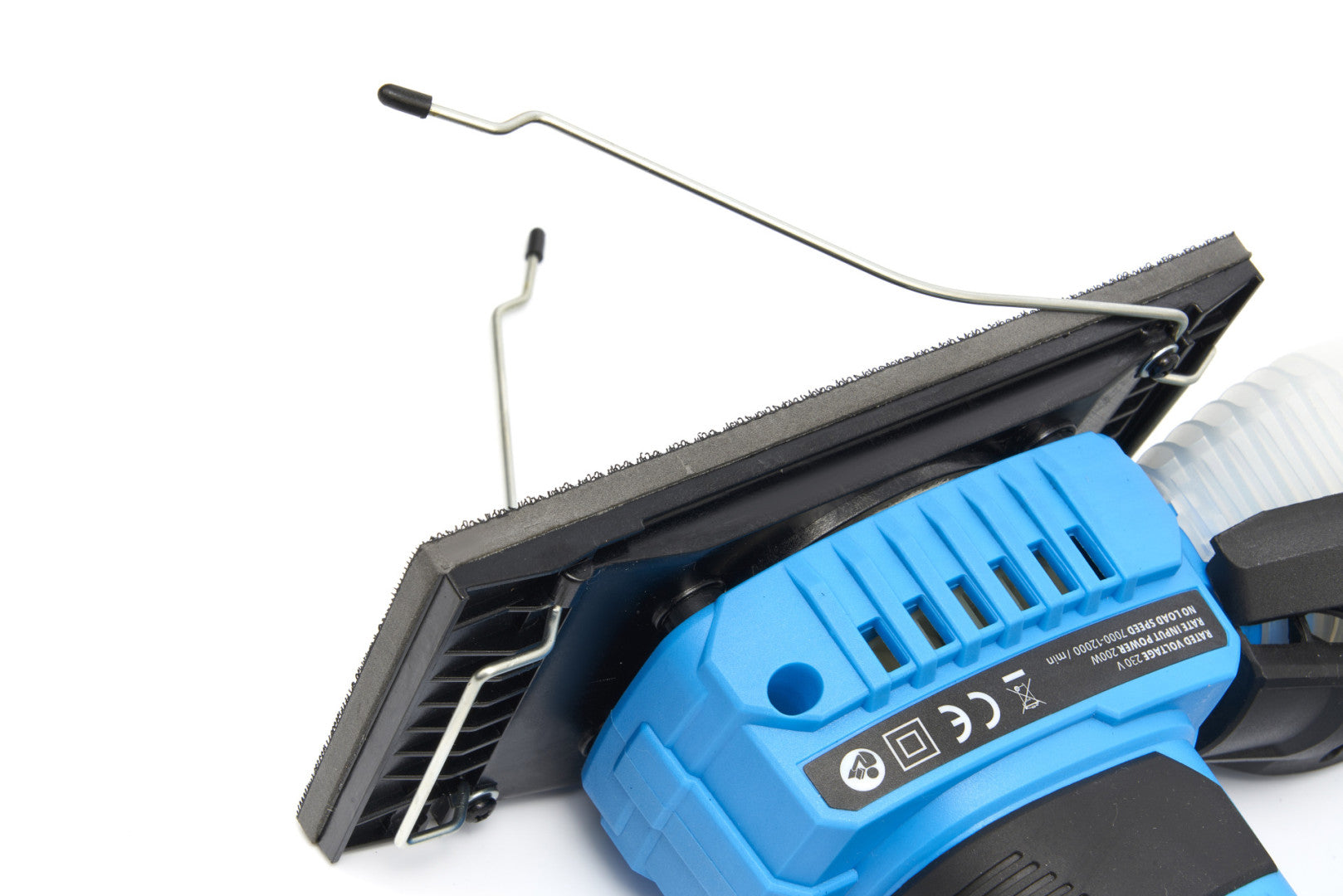 Levigatrice multifunzione 3-in-1, 200W, velocità regolabile, carte abrasive, bassa vibrazione, aspirazione della polvere, levigatrice mouse, orbitale, eccentrica per legno acciaio plastica