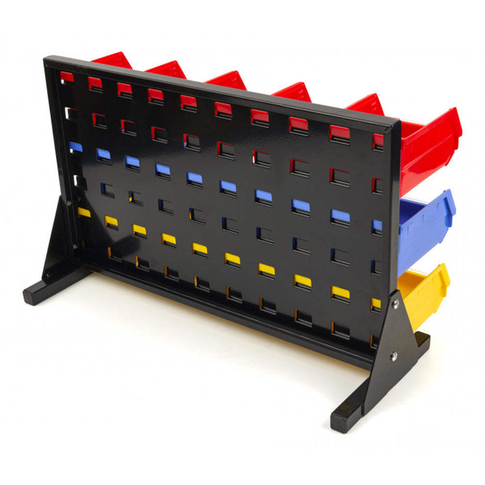 Pannello forato portautensili, pannello portaoggetti, con 15 contenitori-cassette, per garage e officina, pannello porta attrezzi da parete, Hbm
