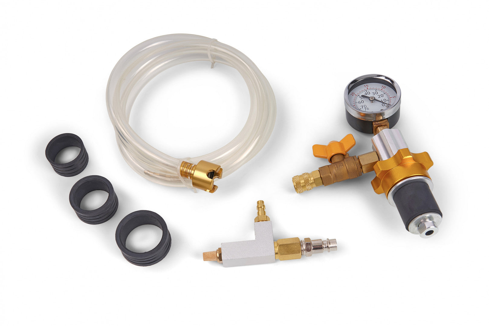 Strumenti di riempimento e spurgo per impianto raffreddamento, set di strumenti professionali per sistema di raffreddamento del radiatore, kit di spurgo e ricarica del liquido refrigerante