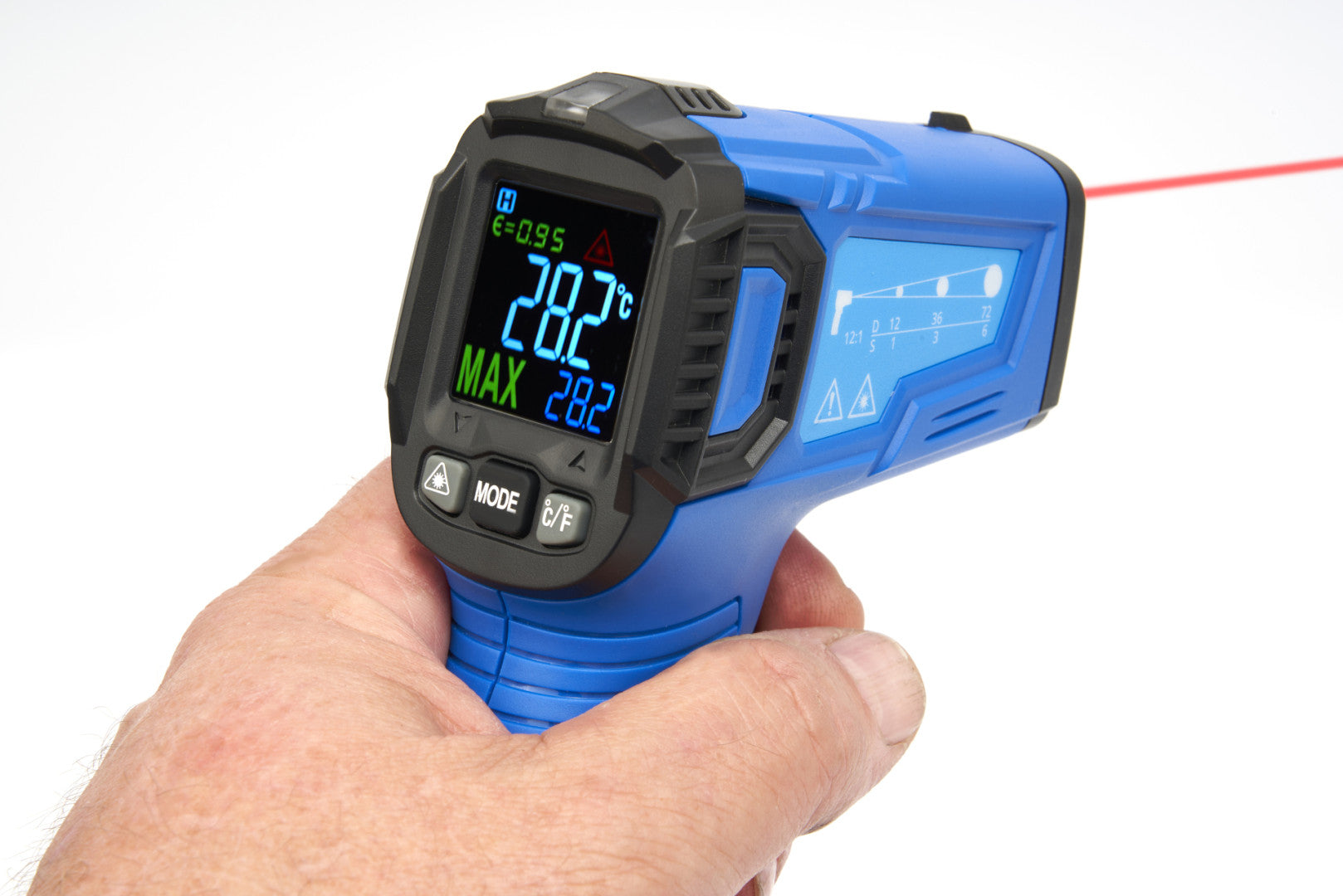 Termometro a infrarossi digitale, misuratore laser di temperatura -50°~380°, modello 2