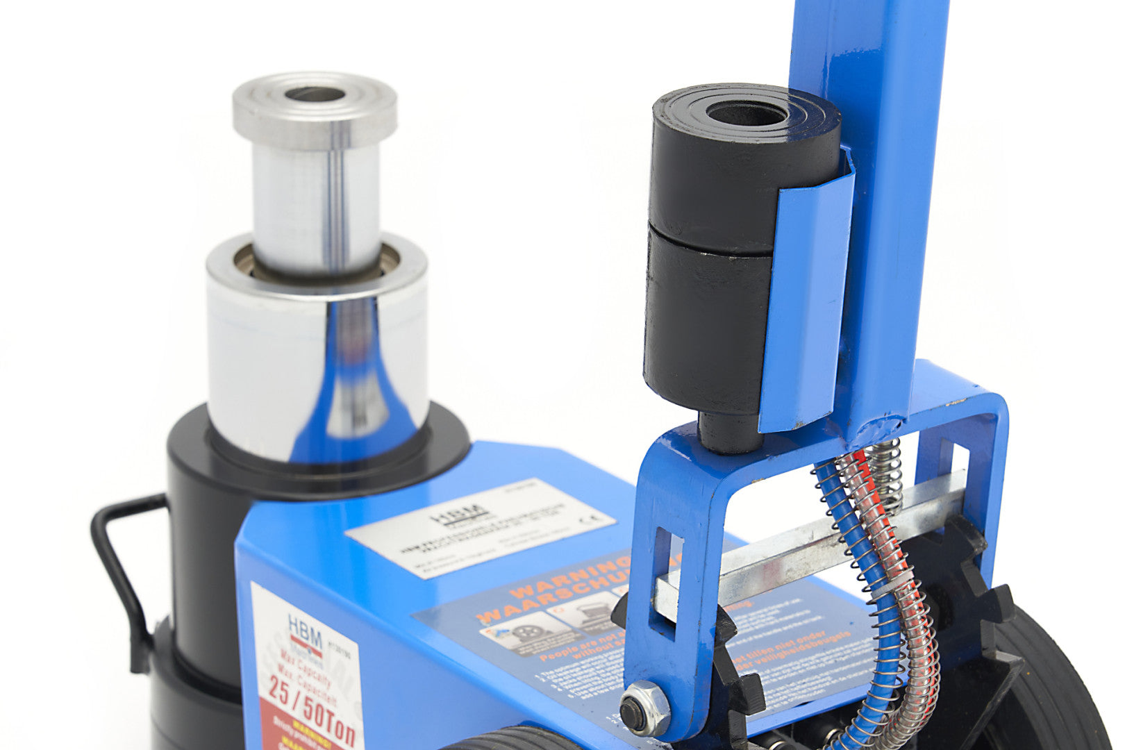 Cric pneumoidraulico 25–50 t, sollevatore idro-pneumatico a carrello ad aria compressa, mobile, per camion, veicoli commerciali da 30 tonnellate, sollevatore a carrello, per settore agricolo, HBM