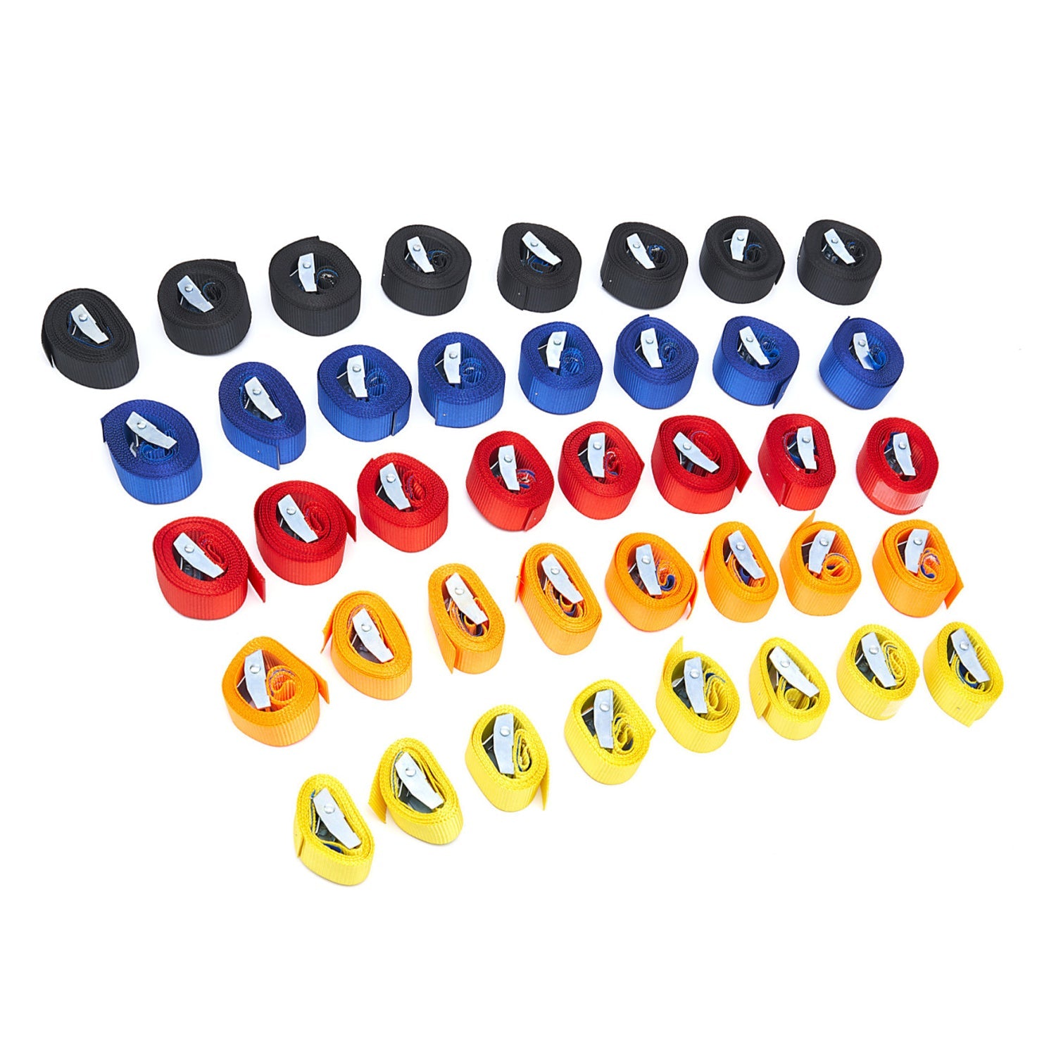 Cinghie di tensione con cricchetto tiranti fasce cricchetto ancoraggio 40 pezzi - carico resistenza fino a 250 kg, Hbm