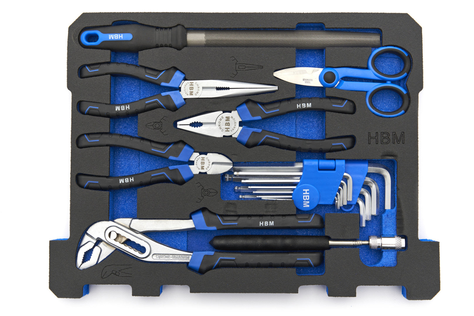 Carrello porta attrezzi / portautensili completo di utensili cassetti, 4 scomparti con ruote, 105 pezzi, valigette complete con utensili per fai da te, cassetta degli attrezzi con ruote, valigetta attrezzi, Hbm