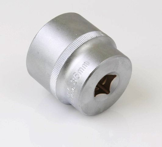 Chiave a bussola corta bi-esagonale da 1/2", 36 mm