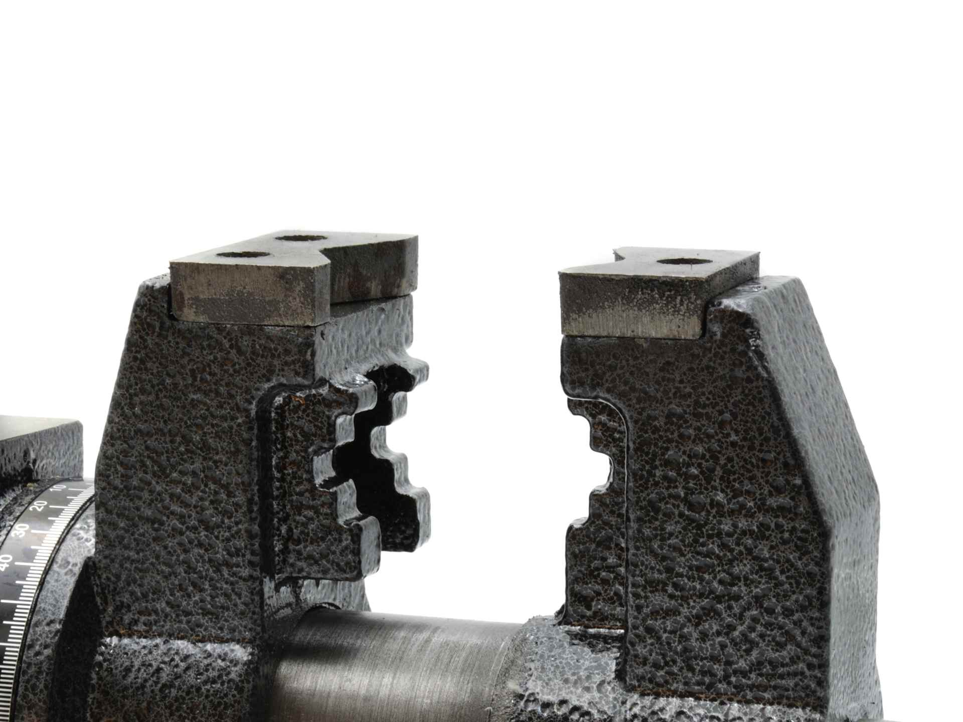 Morsa di precisione multifuzione da banco con base girevole, morsa da banco rotante-girevole, per uso domestico commerciale da garage officina, morsa da banco apertura 125 mm