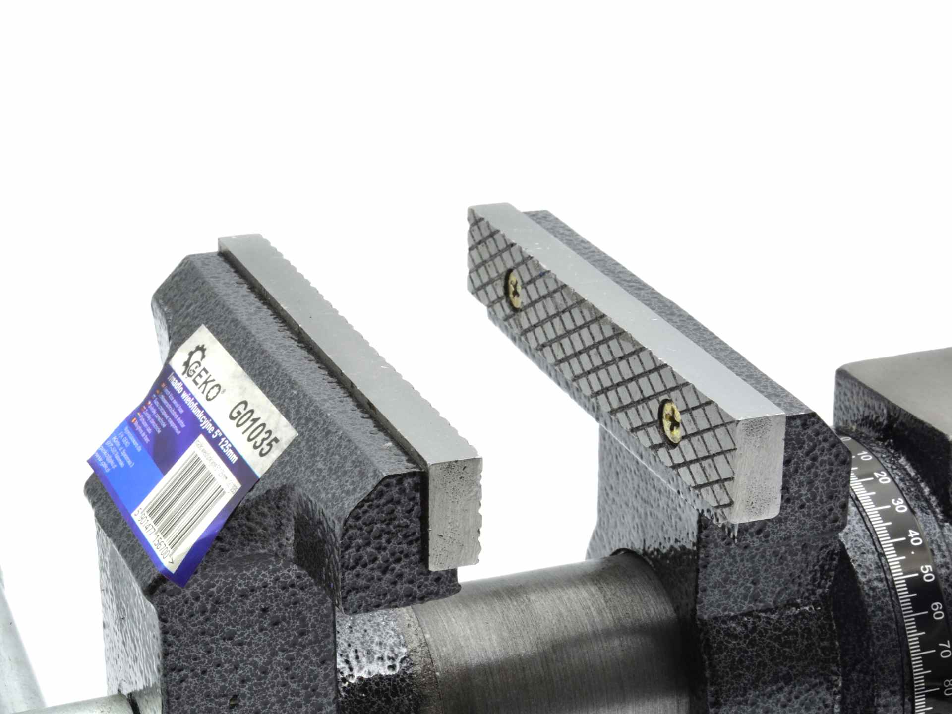 Morsa di precisione multifuzione da banco con base girevole, morsa da banco rotante-girevole, per uso domestico commerciale da garage officina, morsa da banco apertura 125 mm