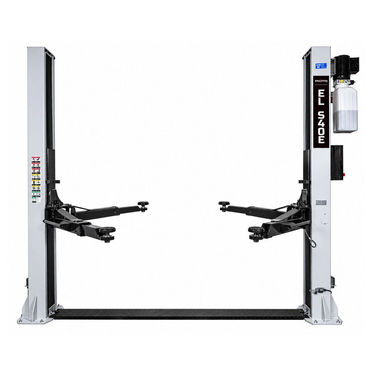 Ponte sollevatore auto a 2 colonne, portata 4000 kg, 230v, sblocco manuale elettroidraulico, Invento EL S40E