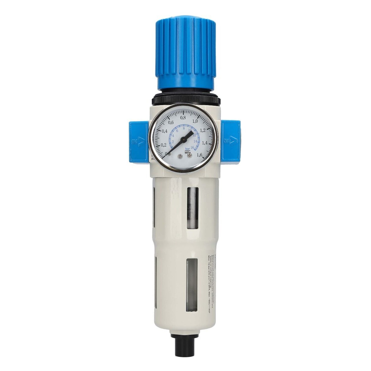 Regolatore filtro aria, regolatore di pressione del separatore d'acqua, regolatore del compressore d'aria con valvola di riduzione della pressione e manometro, accessorio per utensili pneumatici, 1/2 Pro Midi