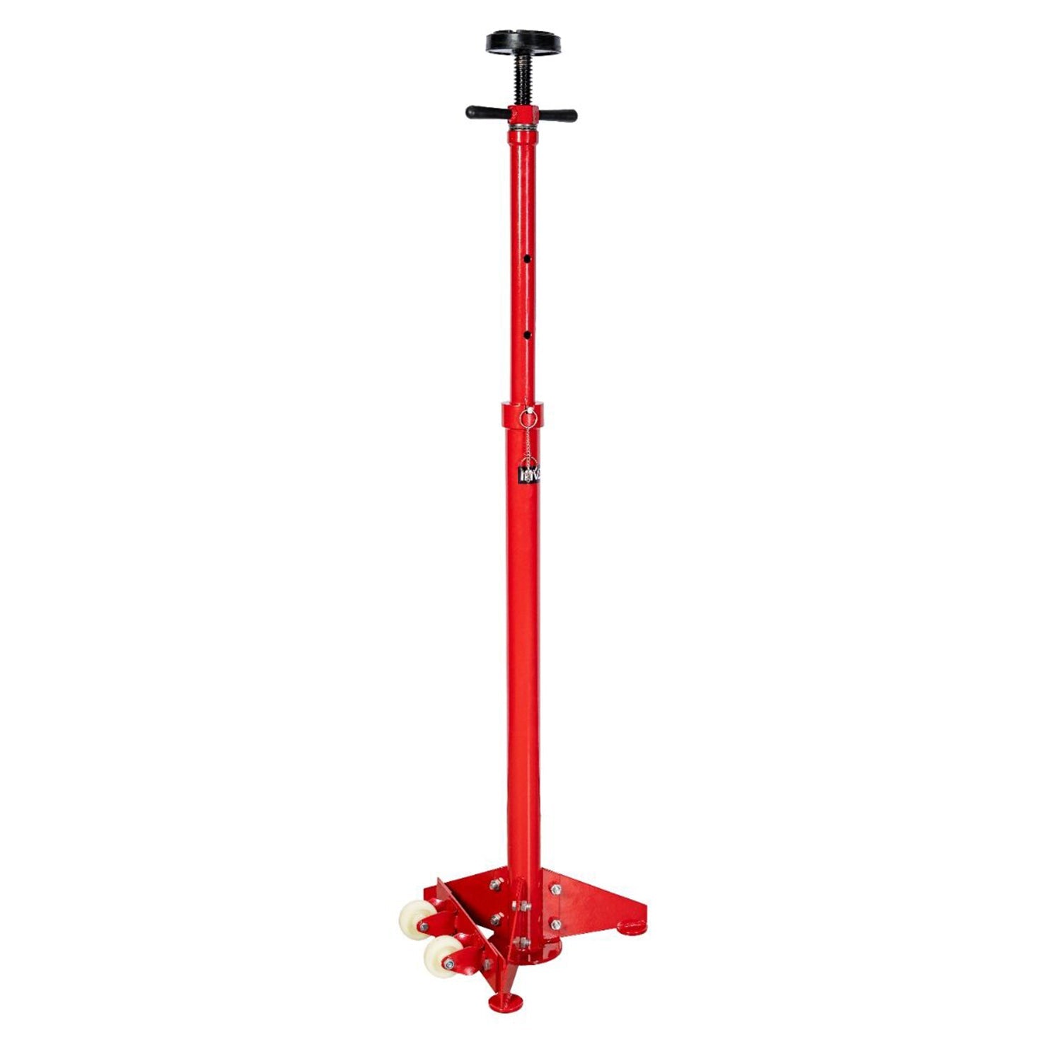 Supporto telescopico a vite con pedale, altezza min. 121 cm max 186 cm, con ruote