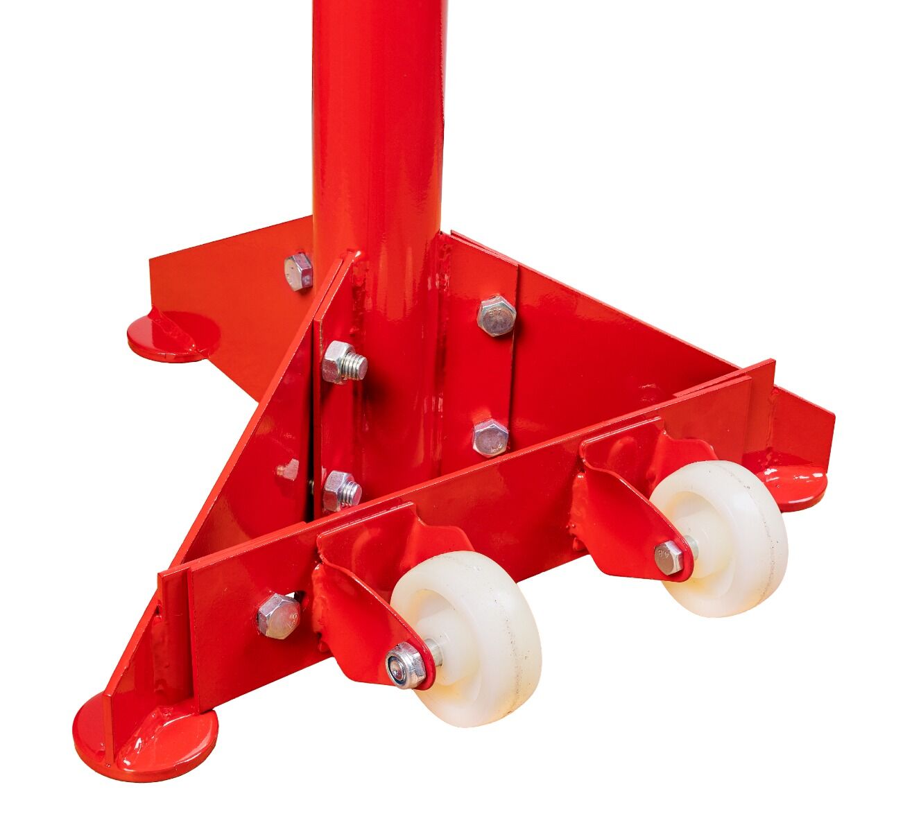Supporto telescopico a vite con pedale, altezza min. 121 cm max 186 cm, con ruote