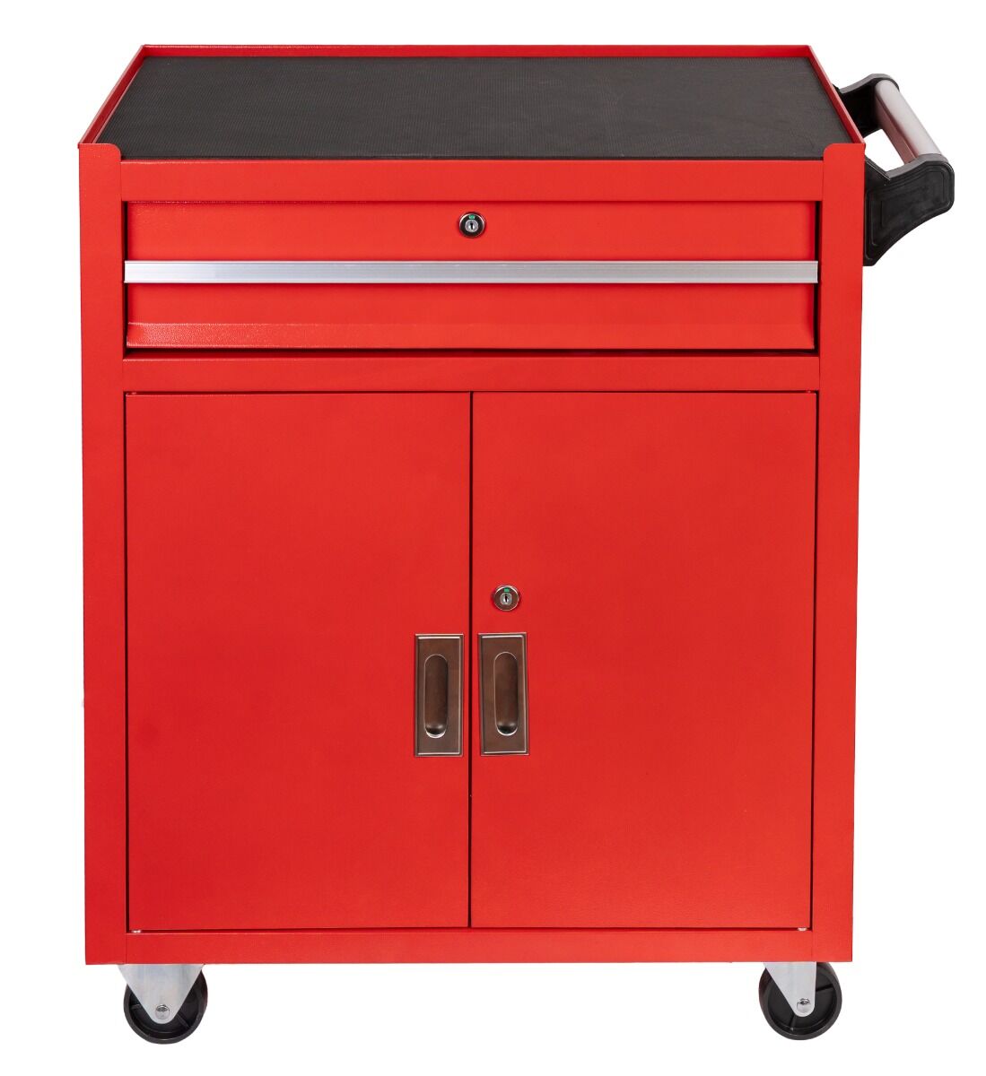 Carrello-armadietto metallico portautensili porta attrezzi multifunzione 2 ante e cassetto con serratura con ruote mobile 73 × 63 × 40 cm Invento organizzatore per officina garage