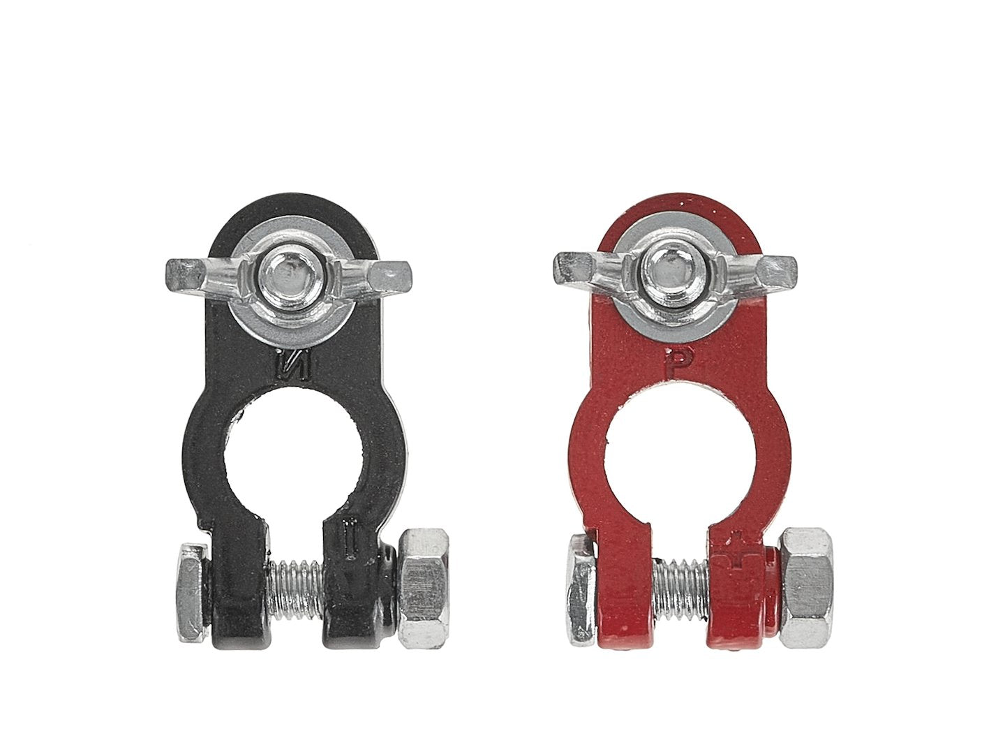 Set-kit 2 morsetti terminali per cavi batteria connettori in alluminio accessorio universale per auto, Geko