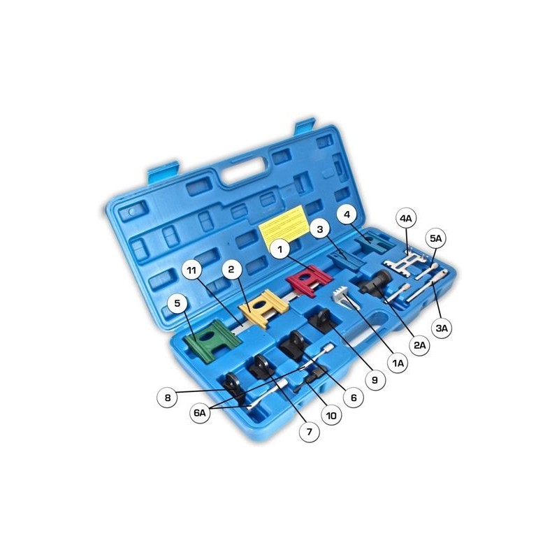 Kit messa in fase motori, attrezzi per il bloccaggio della cinghia di distribuzione dell'albero a camme del motore, compatibile con Opel VW Ford Honda Saab Rover