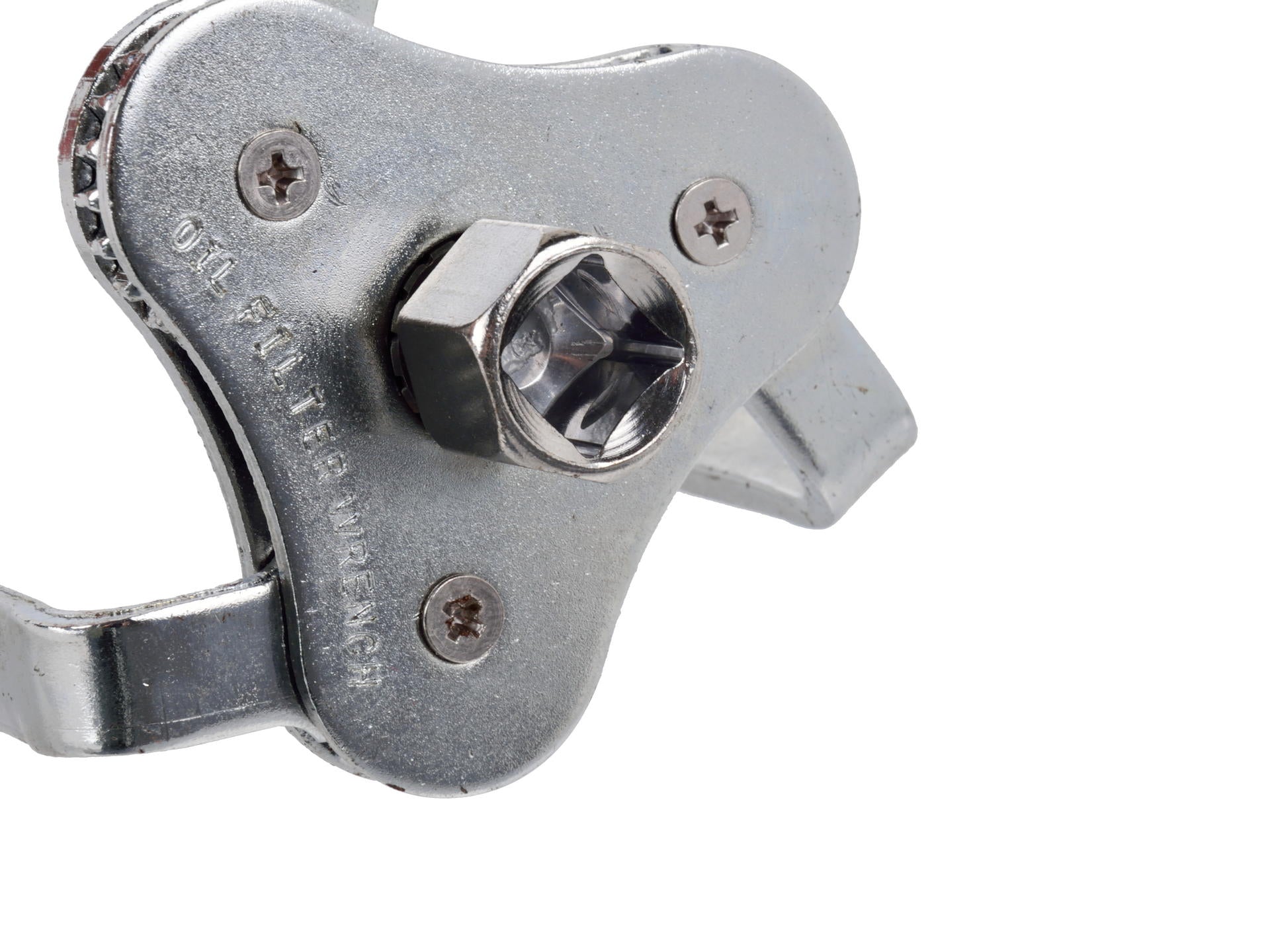 Chiave per la rimozione del filtro dell'olio, strumento a 3 griffe-ganasce-bracci, regolabile con 3/8'' e 1/2", adattatore chiave filtro olio universale filtro rimovibile diametro 62–120 mm
