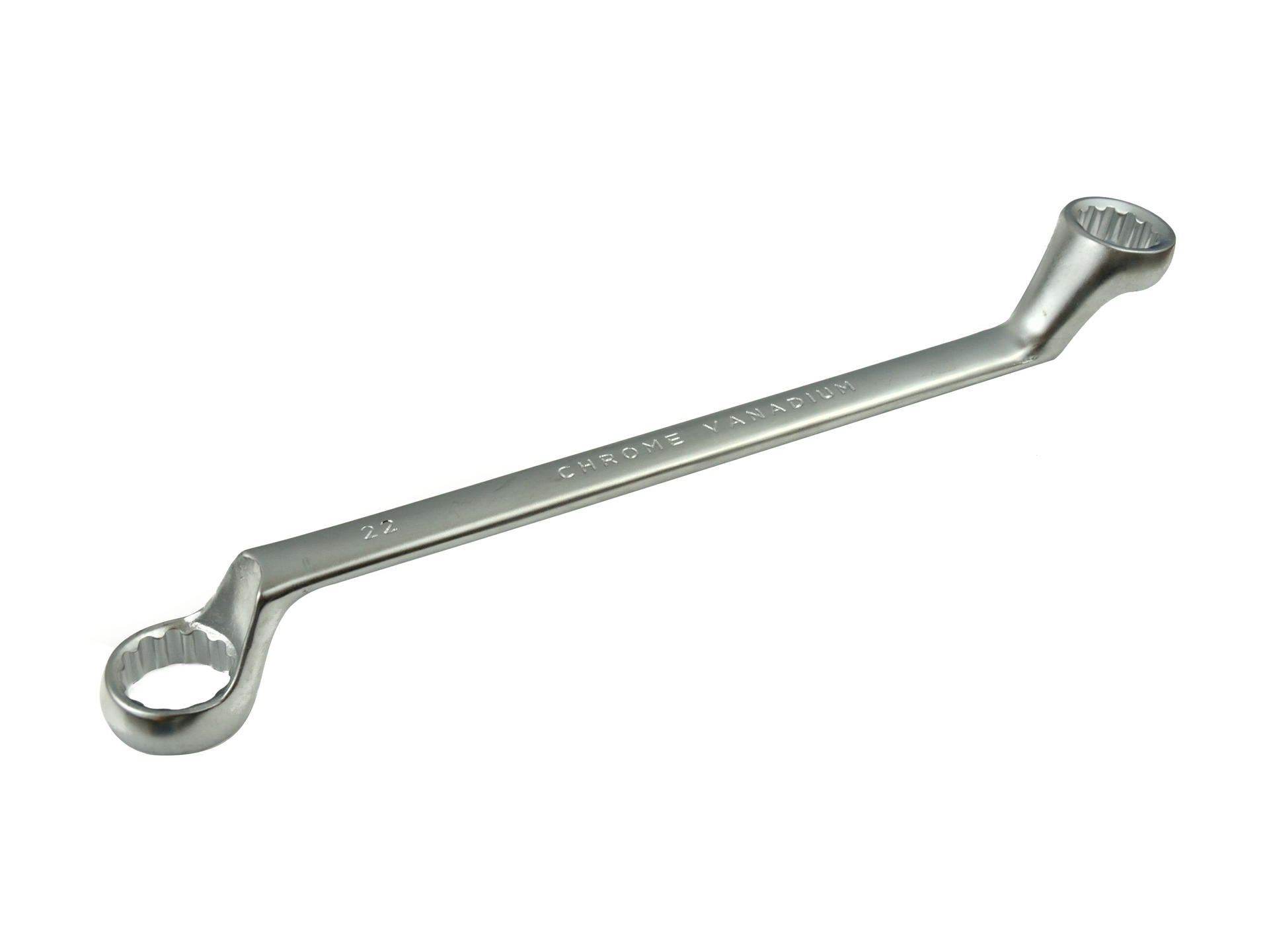 Set chiavi a doppio anello, gomito, incl. custodia arrotolabile, in acciaio Cr-V, 8 pezzi 6-22mm, Topmaster