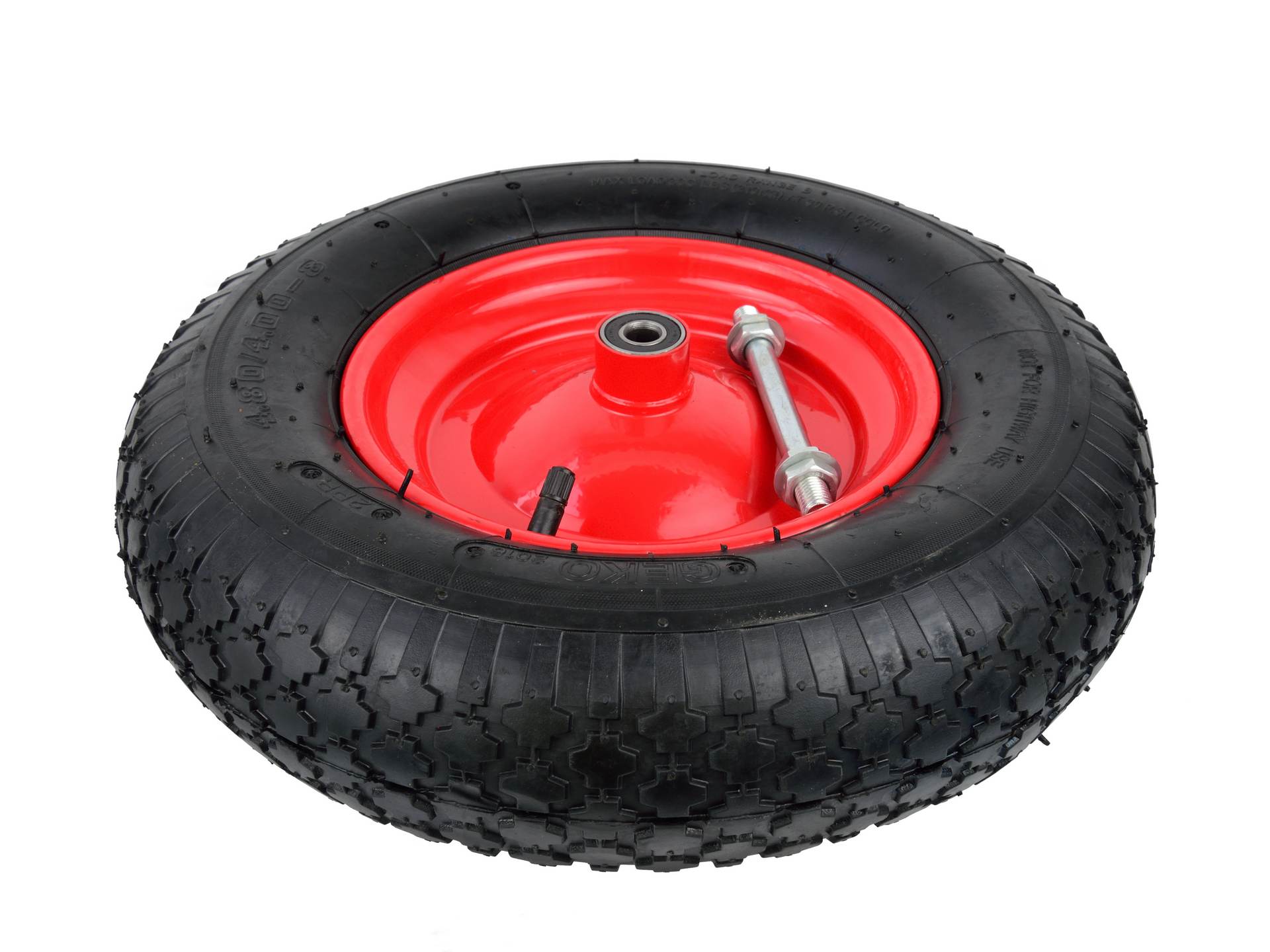 Ruota per carriola 4.00-8/2PR cerchio rosso