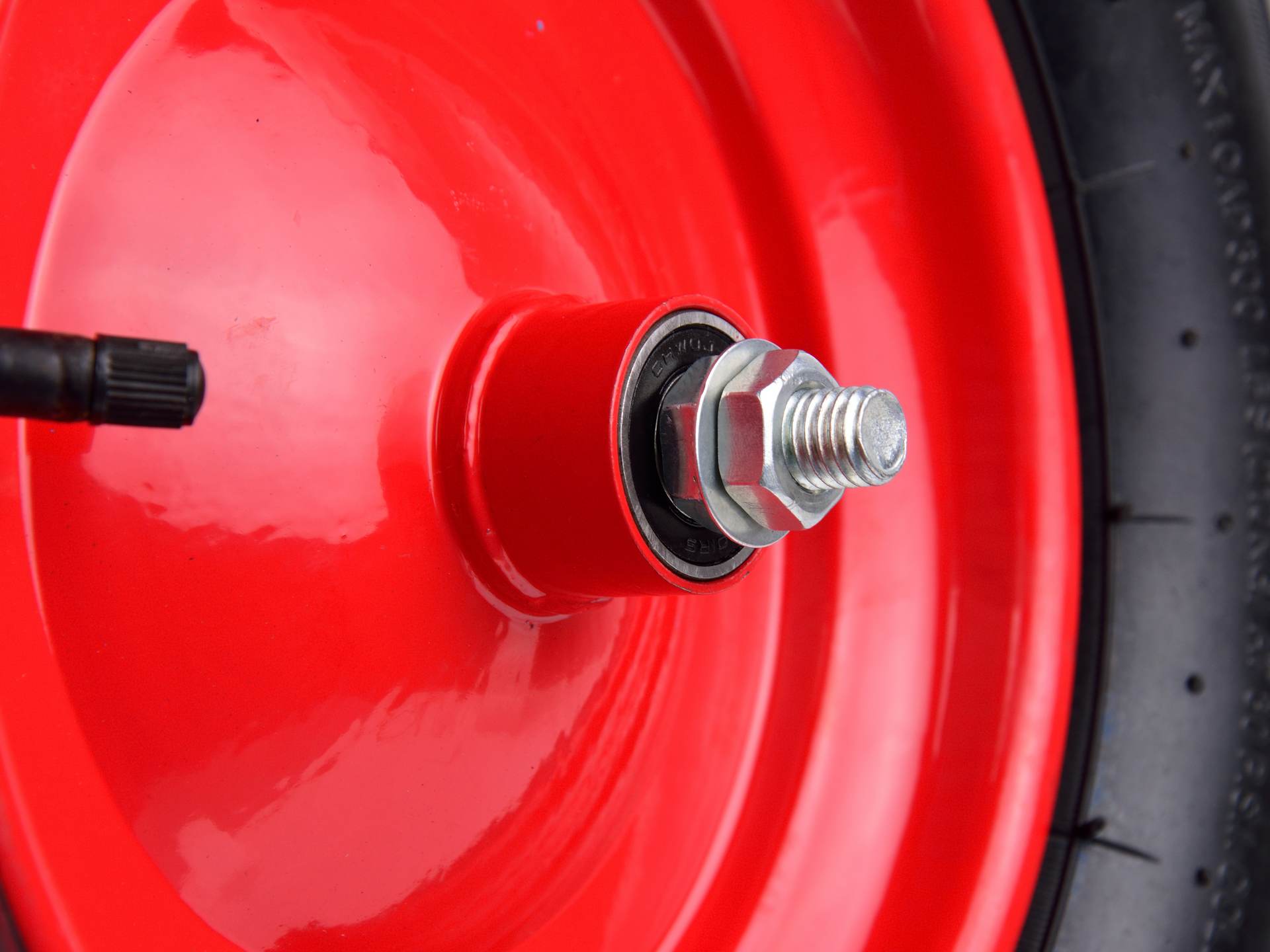 Ruota per carriola 4.00-8/2PR cerchio rosso