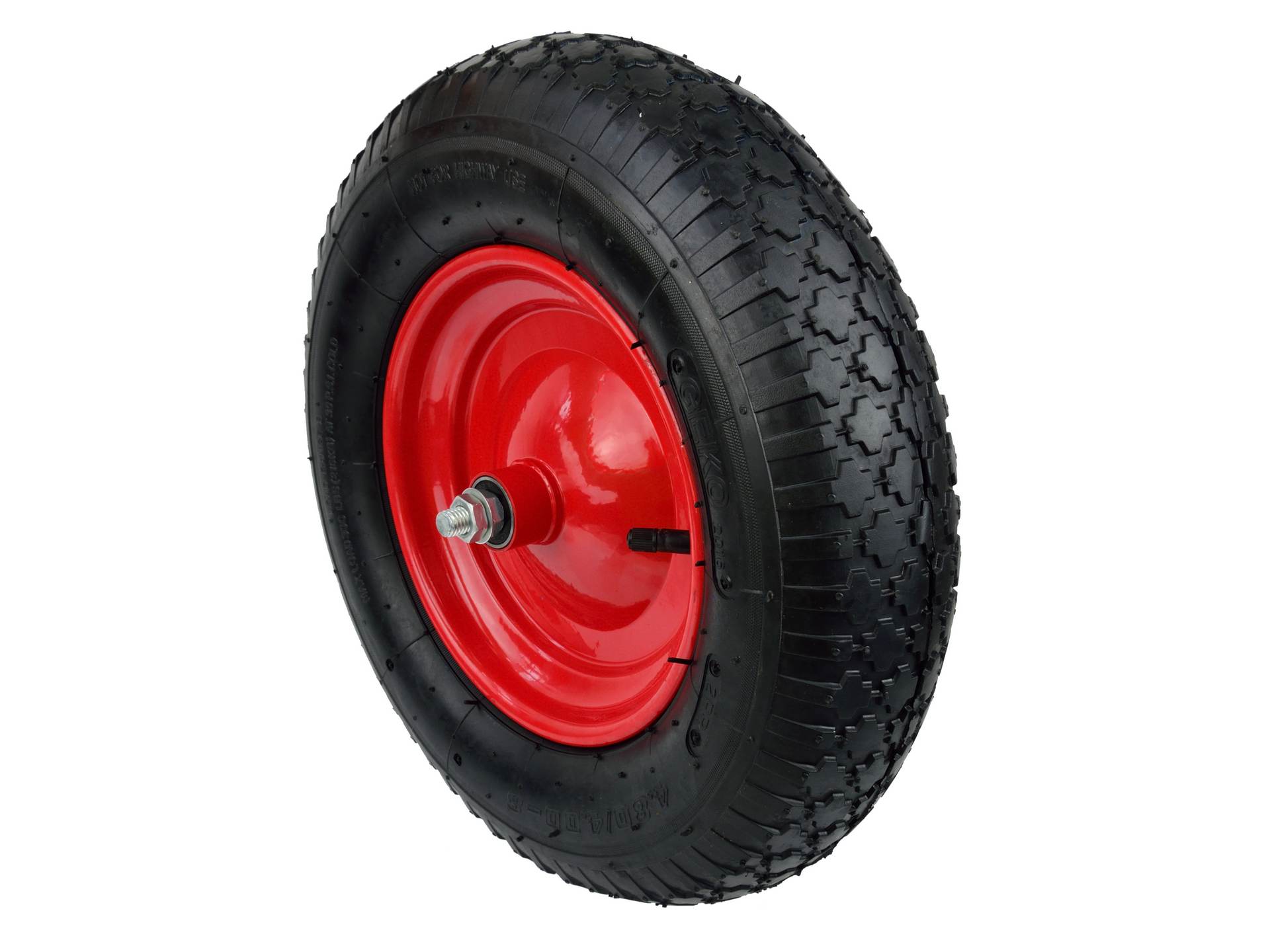 Ruota per carriola 4.00-8/2PR cerchio rosso