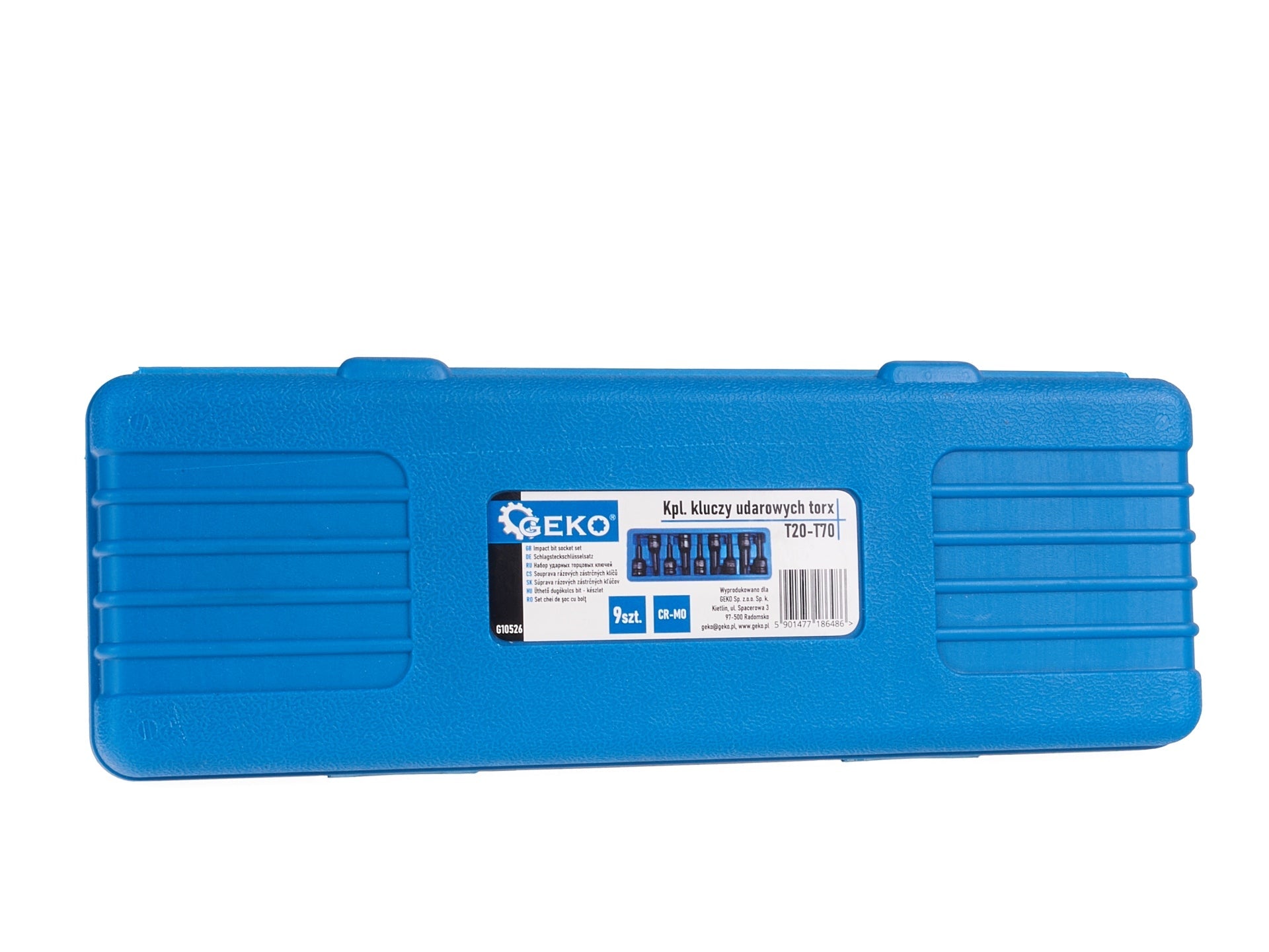 Set di chiavi a bussola Torx impact 1/2 T20-T70, 9 pezzi Geko