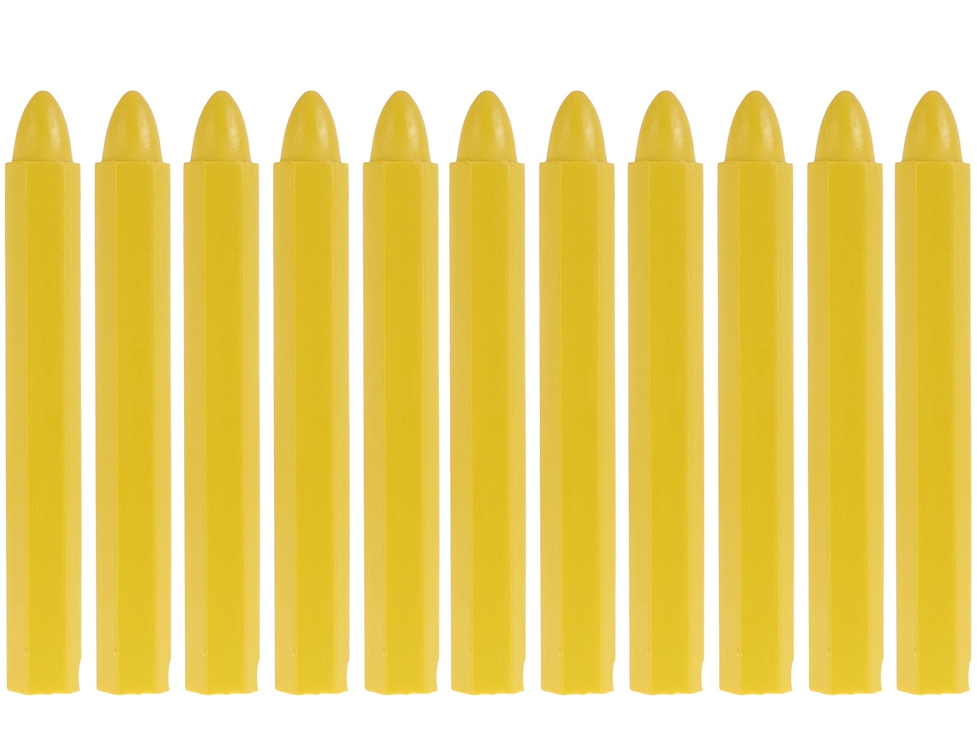 Kit 10 gessi per pneumatici, gesso per pneumatici, gesso marcatura pneumatici marcatura gesso marcatore, 12 x 110 MM giallo