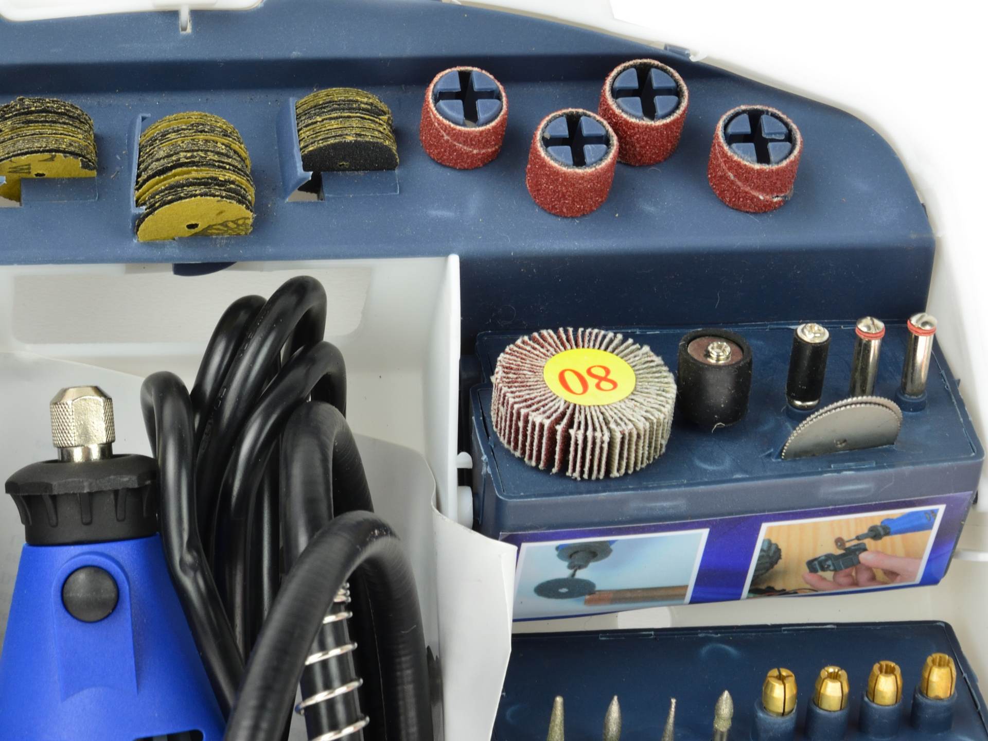Set di mini smerigliatrici multifunzione da 300 pezzi, per levigatrice a mano, multi-utensile, e regolazione della velocità
