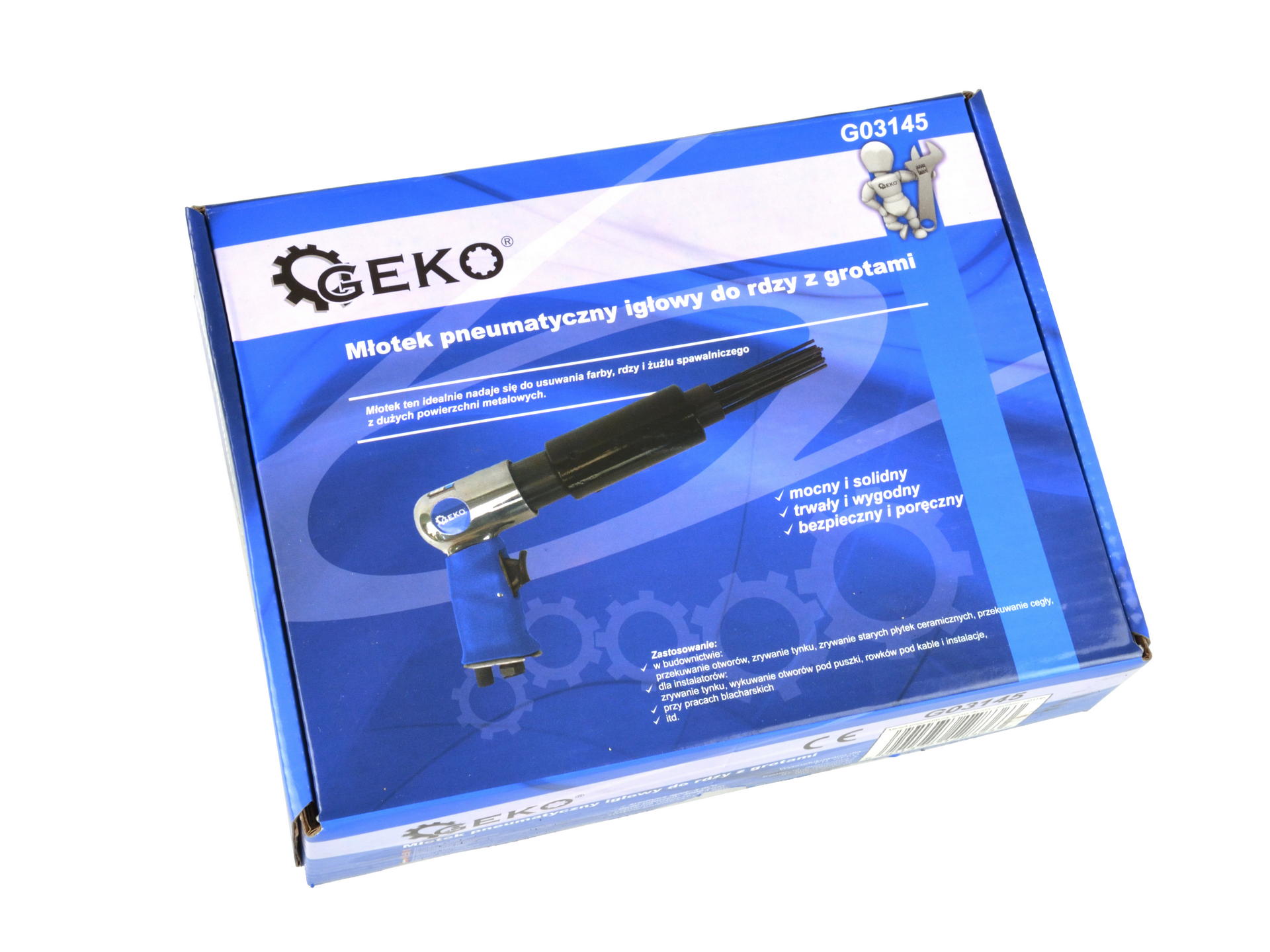 Scaler pneumatico ad ago e pistola martello pneumatico 2 in 1, kit pneumatico per la rimozione/sverniciatura della ruggine ad ago per la pulizia di metalli e vernici - testina di ricambio