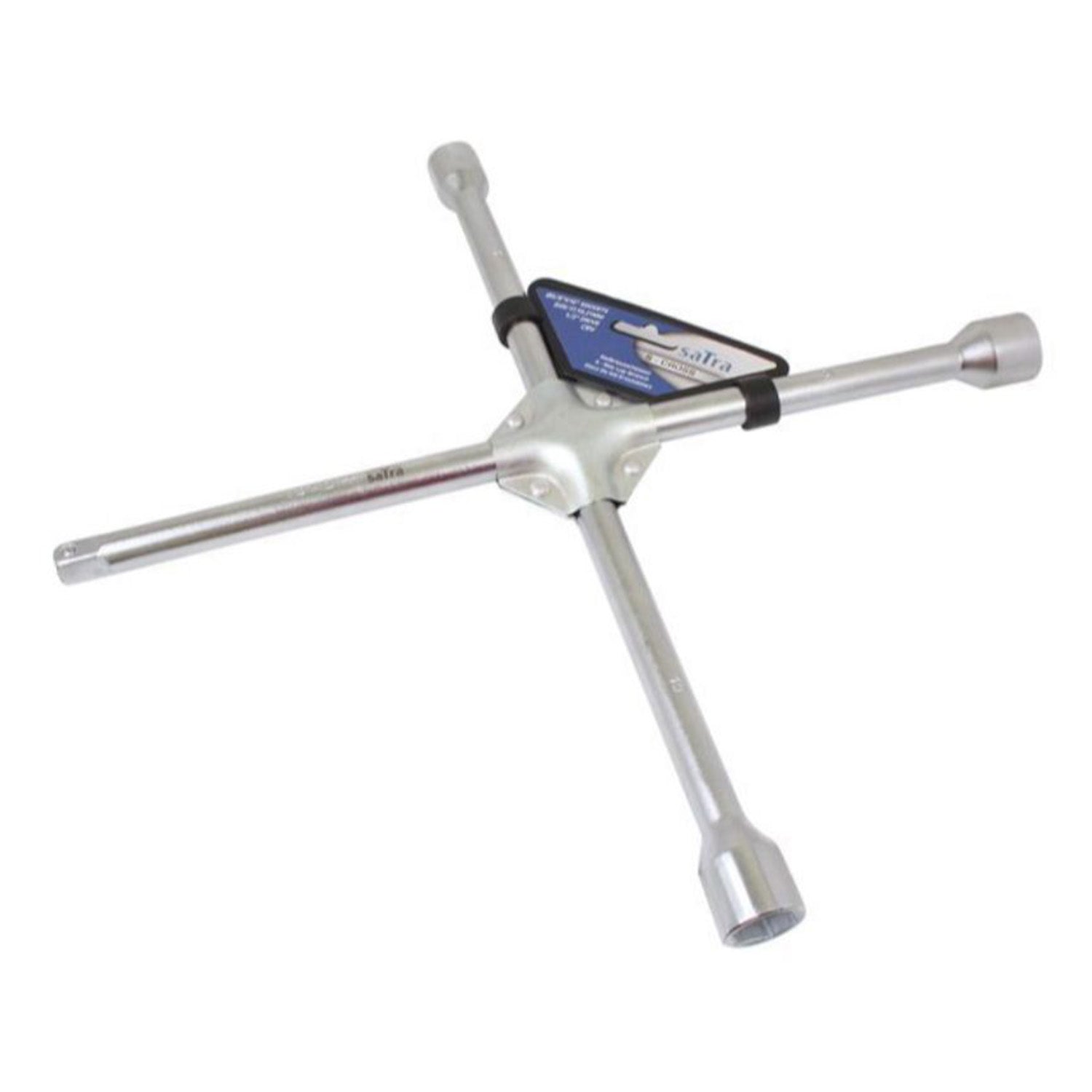 Chiave in acciaio Cr-V di alta qualità per bulloni ruote 17–19–21 mm a croce con attacco quadro 1/2", girabacchino svita avvita dadi gomme auto camion camper furgone estraibile