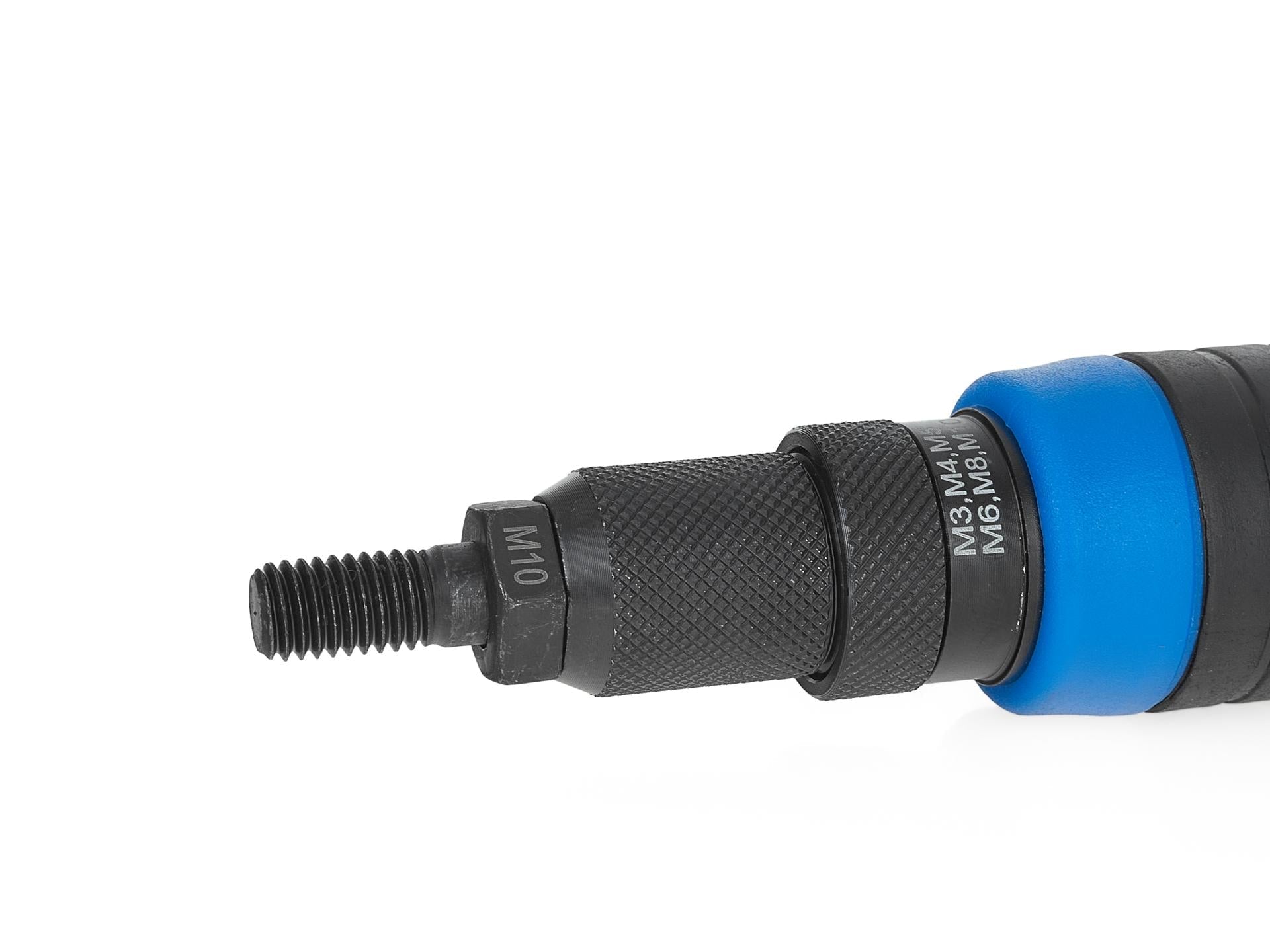 Adattatore per pistola rivettatrice per rivetti ciechi M3–M10 per avvitatori e trapani a batteria