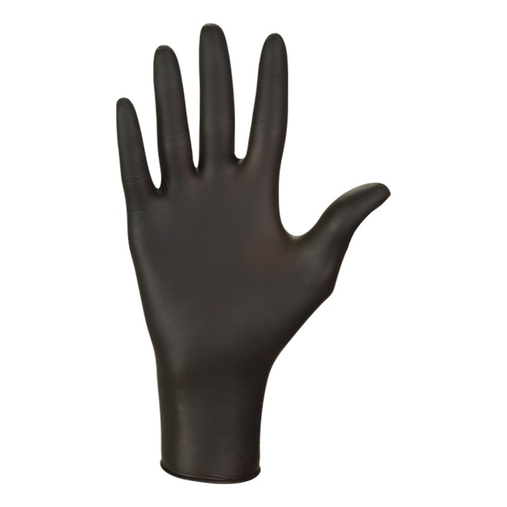 Guanti monouso in nitrile, extra resistenti, no polvere, no lattice, per meccanici, tatuatori, ristorazione, guanti da lavoro professionali, premium Mercator neri taglia M 100 pezzi