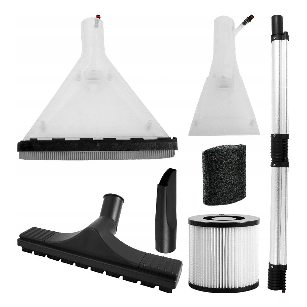 Aspirapolvere aspiratore secco umido per officina casa e auto 2000 W capacità 20 l con funzione soffiante detriti e lavaggio tappeti pavimenti