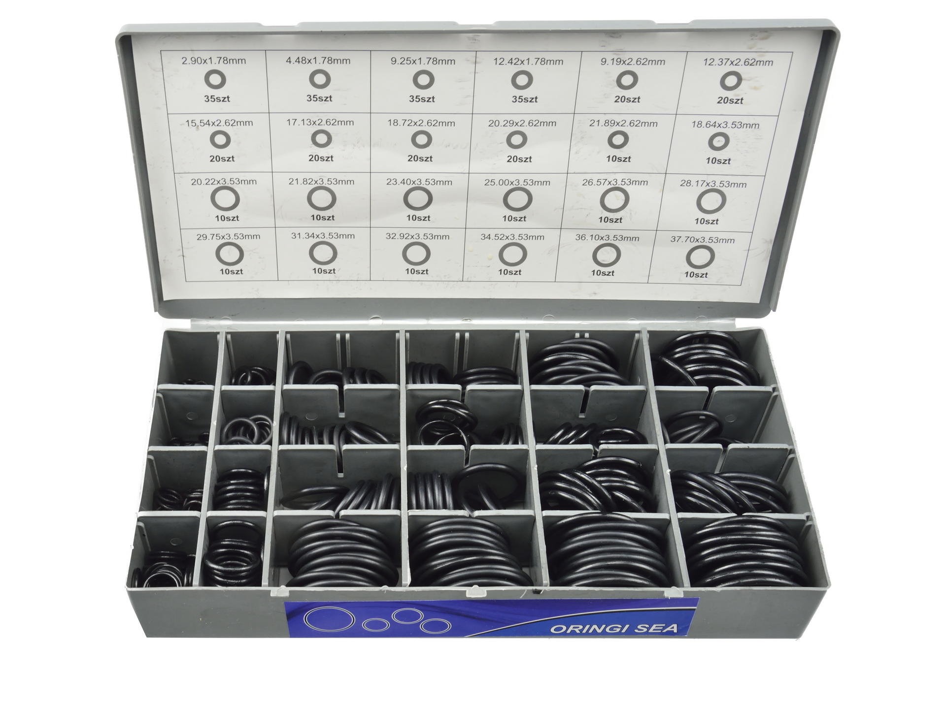 900 pezzi kit di O-ring in gomma, set assortito di O-ring universali per rubinetti automobilistici, collegamenti aria o gas, guarnizione resistente all'olio e al calore-alte temperature, anello assortimento kit