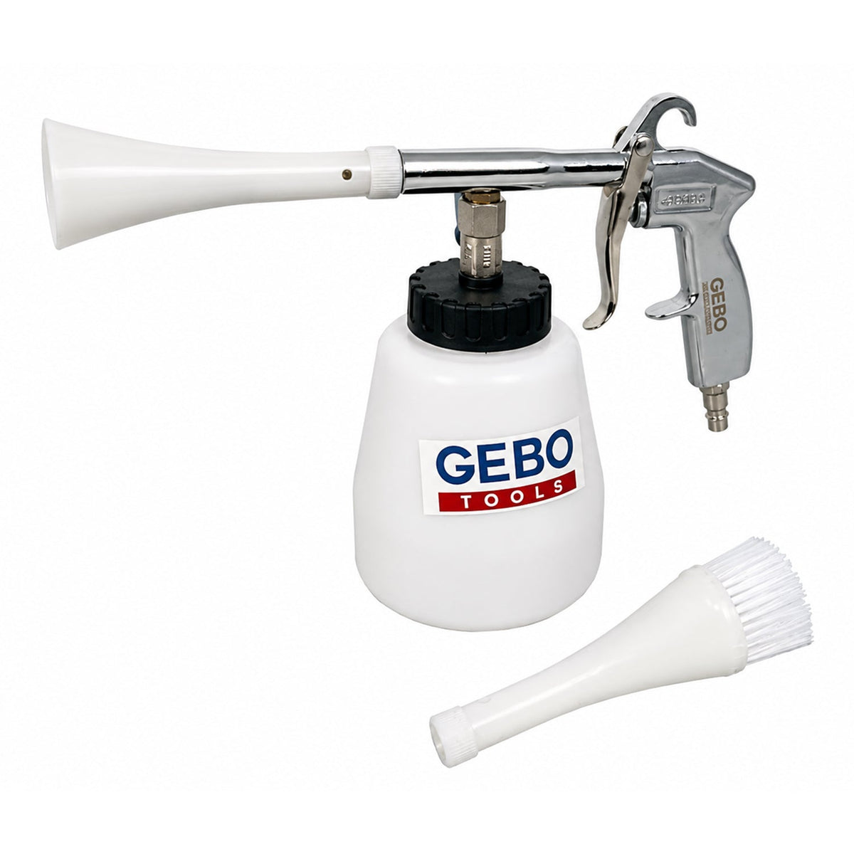 Kit pistola per soffiaggio a secco, pulizia, lavaggio interno auto ad aria compressa Tornador, modello 2 Gebo Tools