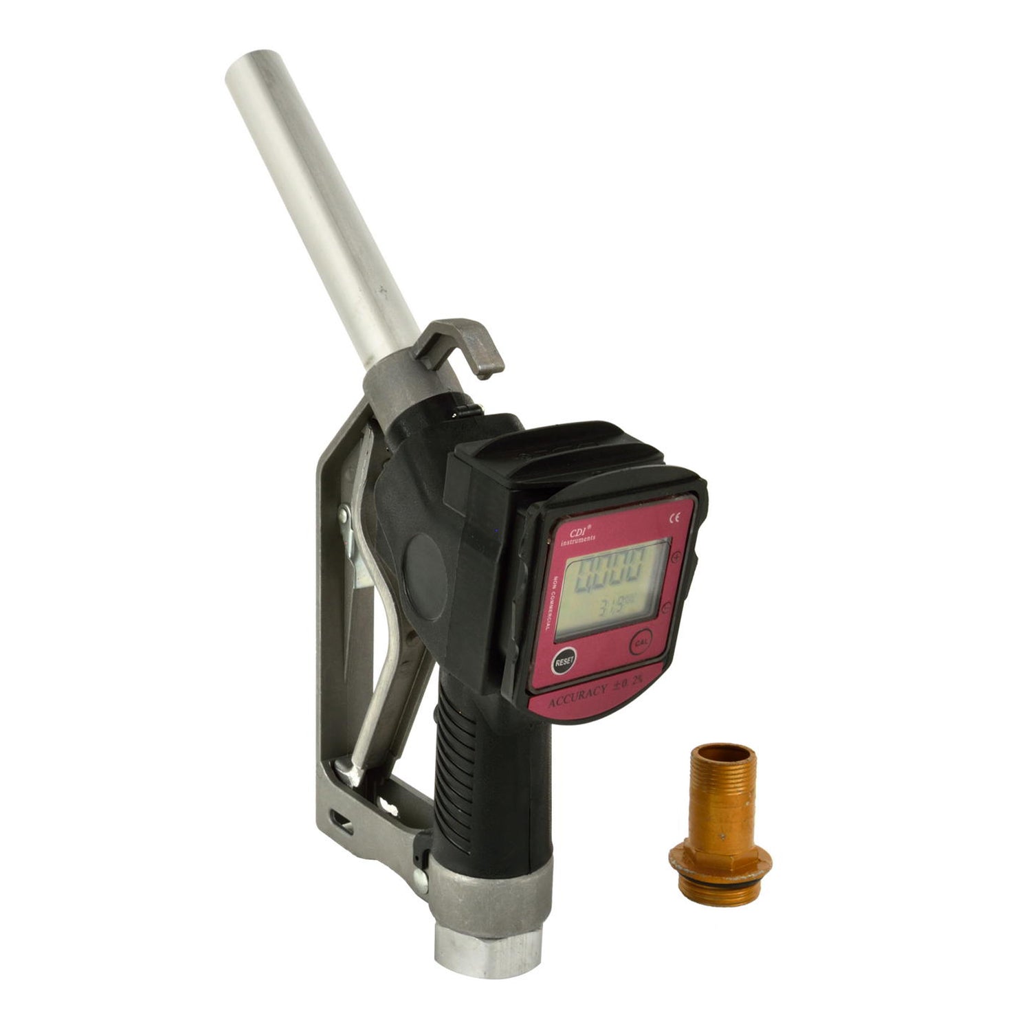 Erogatore gasolio pistola contalitri diesel e olio, display LCD 60 l/min, pistola carburante ugello rifornimento con flussometro digitale