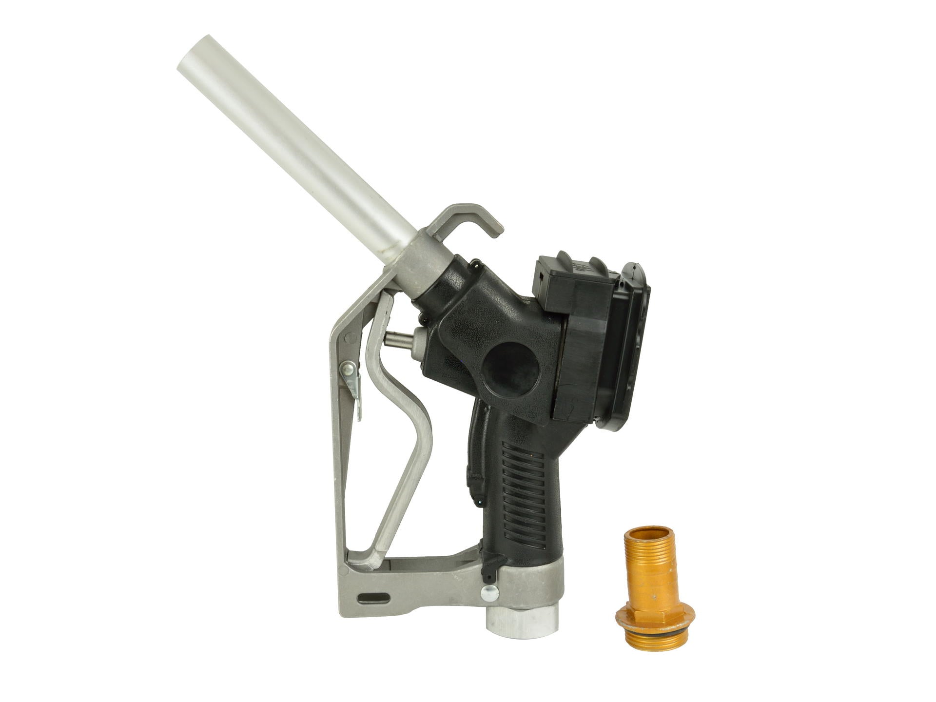 Erogatore gasolio pistola contalitri diesel e olio, display LCD 60 l/min, pistola carburante ugello rifornimento con flussometro digitale