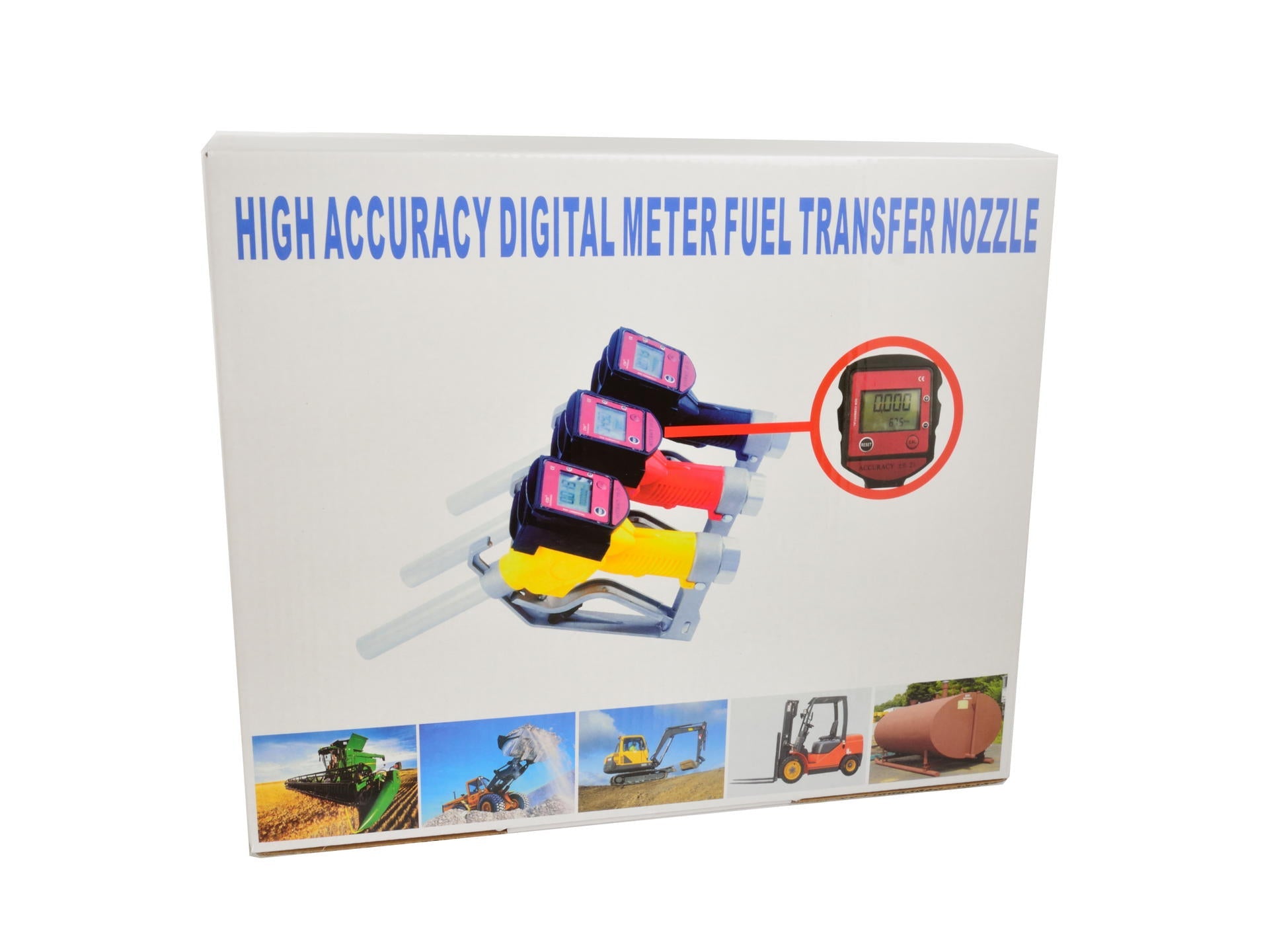 Erogatore gasolio pistola contalitri diesel e olio, display LCD 60 l/min, pistola carburante ugello rifornimento con flussometro digitale