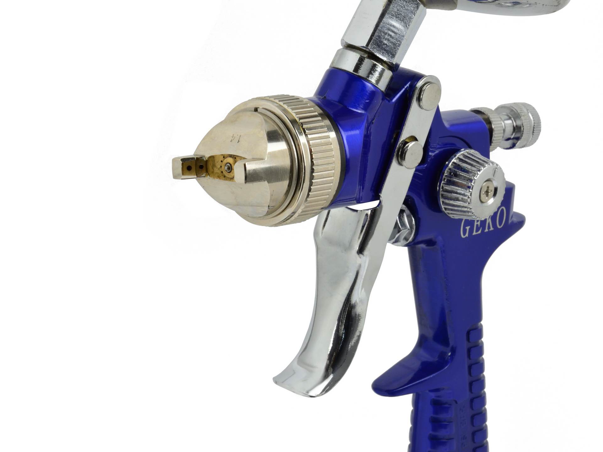 Pistola per verniciare a spruzzo HVLP, pistole a spruzzo per verniciare – capacità 600 ml e ugello 1,4 mm, con serbatoio in acciaio inox