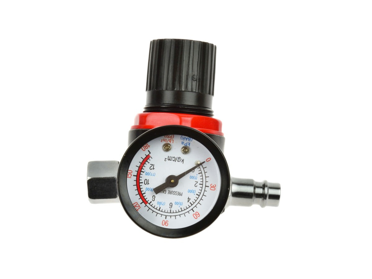 Pistola a spruzzo pneumatica con regolatore di pressione valvola di controllo dell'aria,con manometro e filtro separatore sifone per acqua compressore, pistola di verniciatura,con separatore filtro trappola acqua olio, filettatura standard 1/4", max 45psi