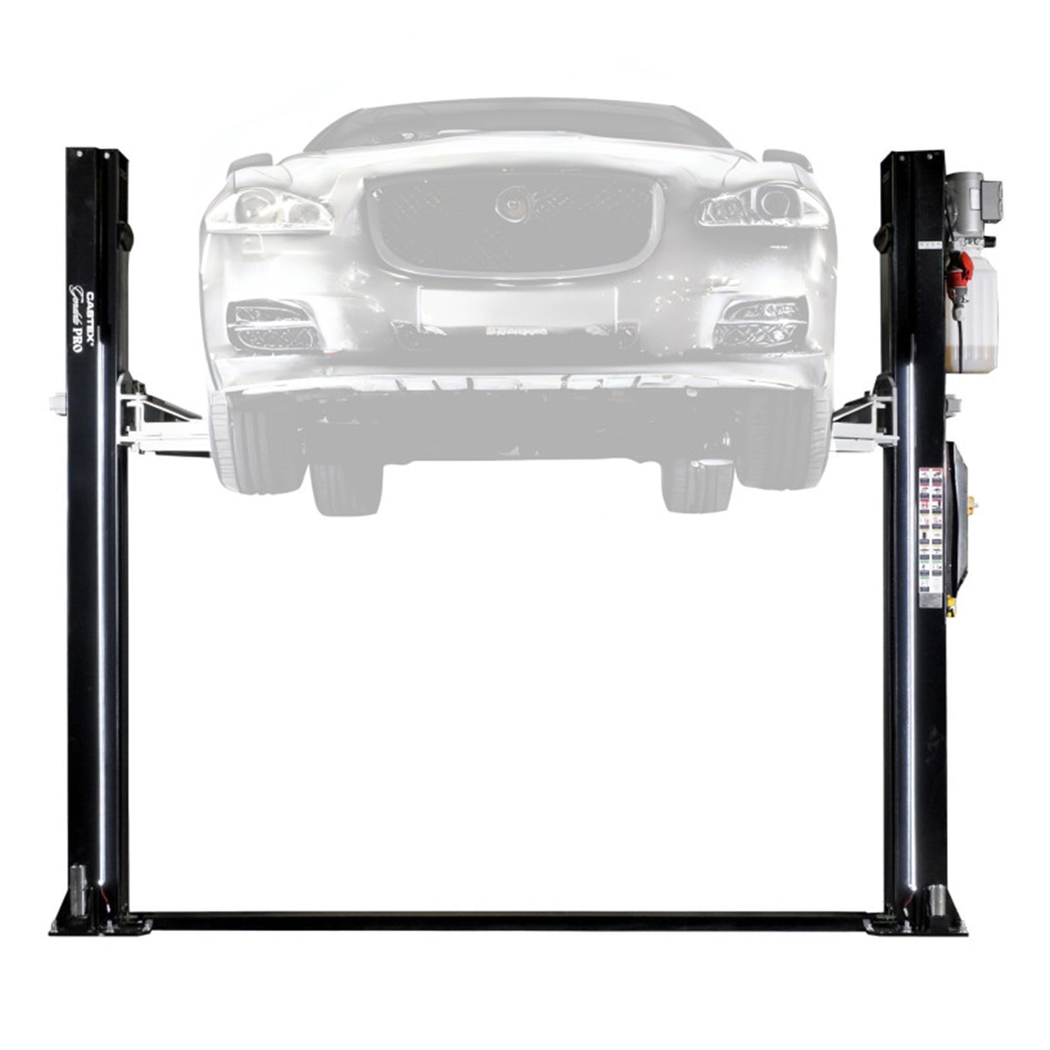 Ponte sollevatore auto a 2 colonne, portata 4500 kg, ponte sollevatore idraulico 230 V, sblocco automatico elettroidraulico e illuminazione LED, con olio incluso, Castex