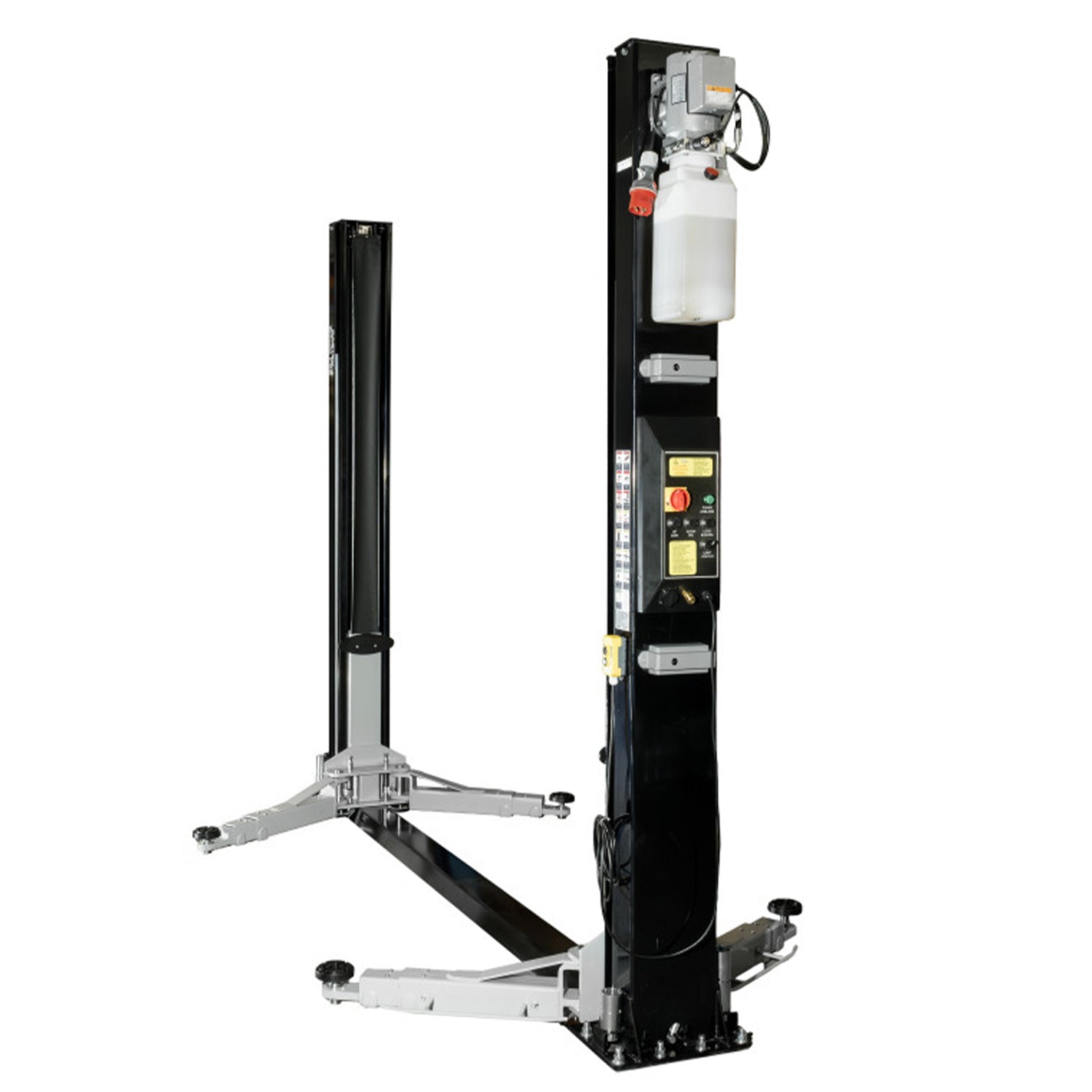 Ponte sollevatore auto a 2 colonne, portata 4500 kg, ponte sollevatore idraulico 230 V, sblocco automatico elettroidraulico e illuminazione LED, con olio incluso, Castex