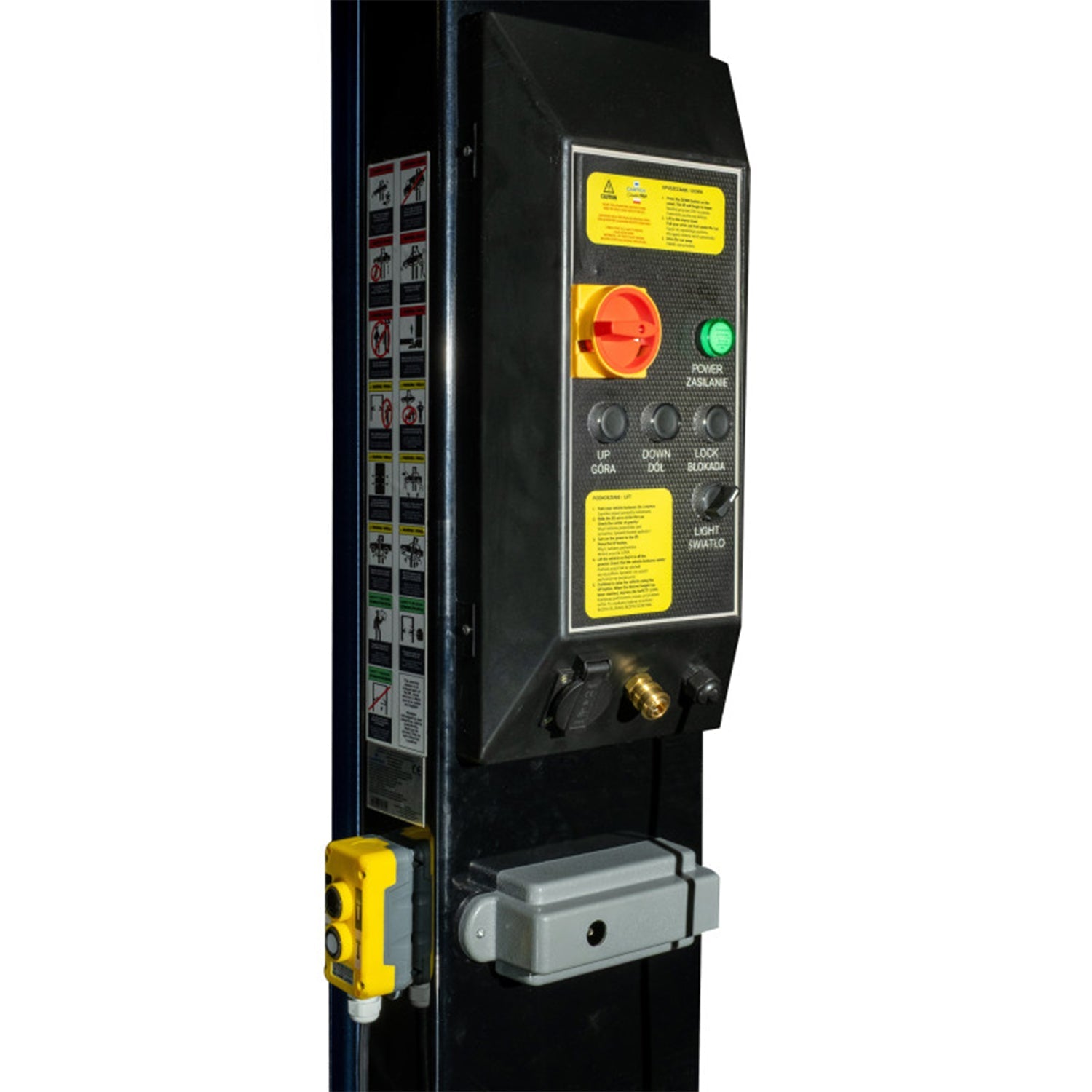 Ponte sollevatore auto a 2 colonne, portata 4500 kg, ponte sollevatore idraulico 230 V, sblocco automatico elettroidraulico e illuminazione LED, con olio incluso, Castex