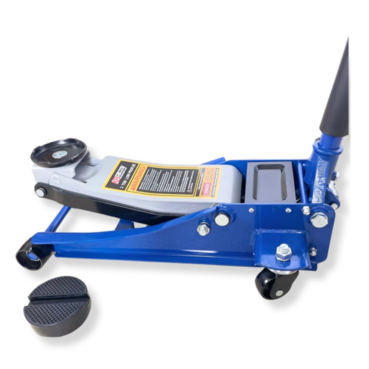 Cric sollevatore idraulico a carrello profilo basso a doppio pistone 3 tonnellate KB GLOBAL
