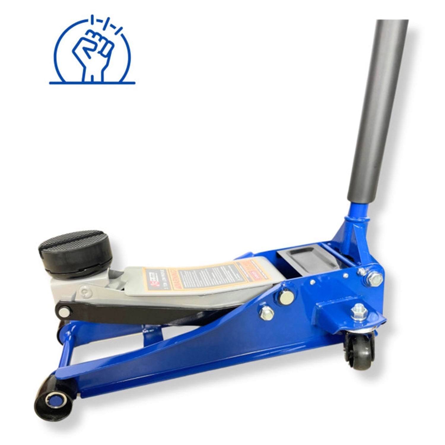 Cric sollevatore idraulico a carrello profilo basso a doppio pistone 3 tonnellate KB GLOBAL