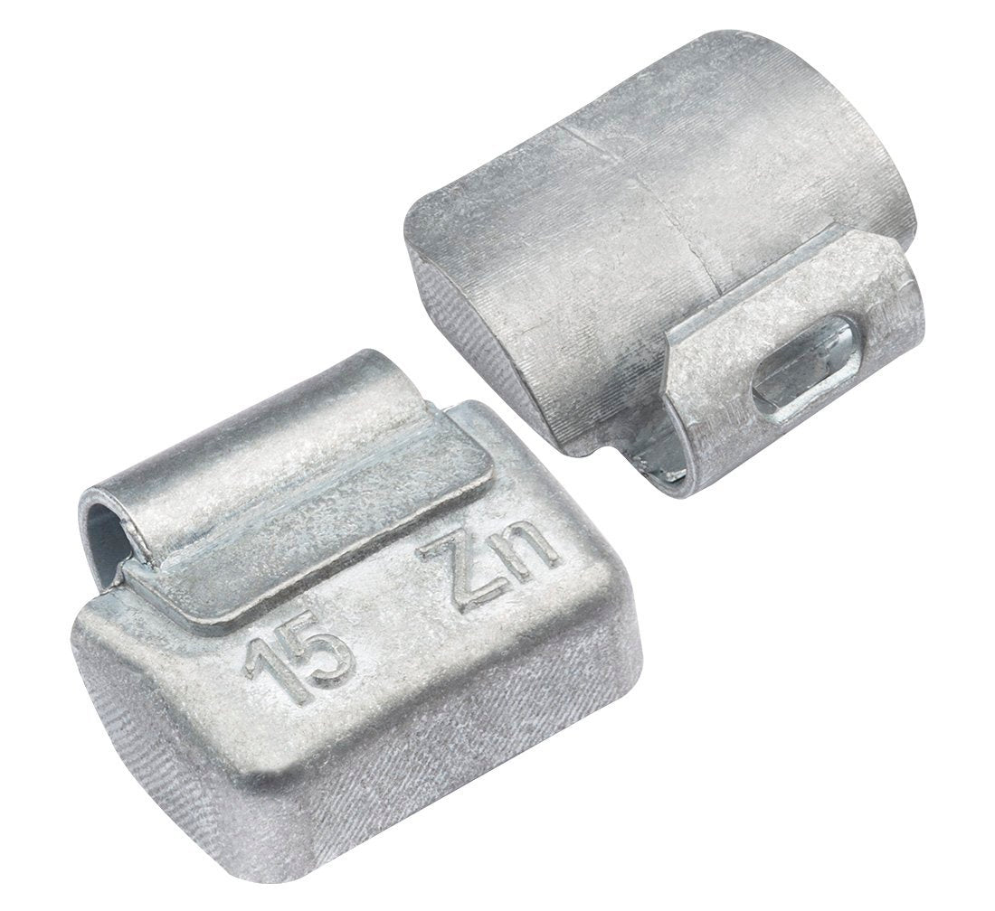 Contrappesi assortiti per equilibratura ruote in acciaio auto, pesi equilibratura cerchi, 15 g 100 pezzi Zn 1,55 kg