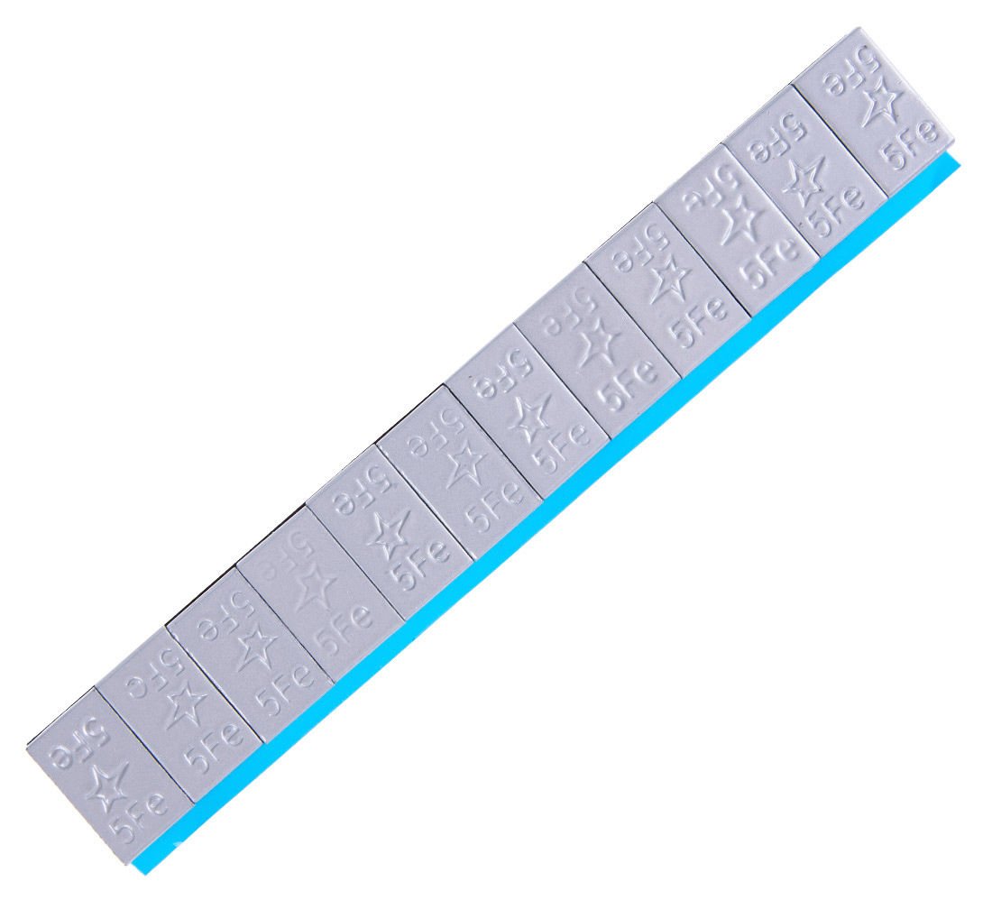 Striscia adesiva pesi equilibratura, contrappesi adesivi per cerchioni auto, pesi di bilanciatura, per auto, furgoni e SUV, 5 g 400 strisce Edgy FiveStars 12 pezzi per striscia 25 kg