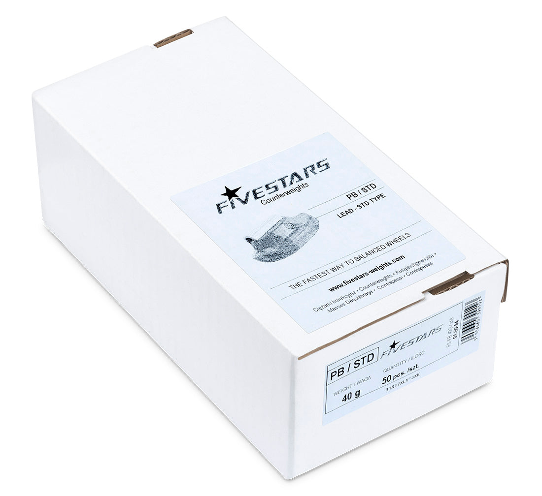 Contrappesi assortiti per equilibratura ruote in acciaio auto, pesi equilibratura cerchi, 40 g 50 pezzi Pb 2 kg