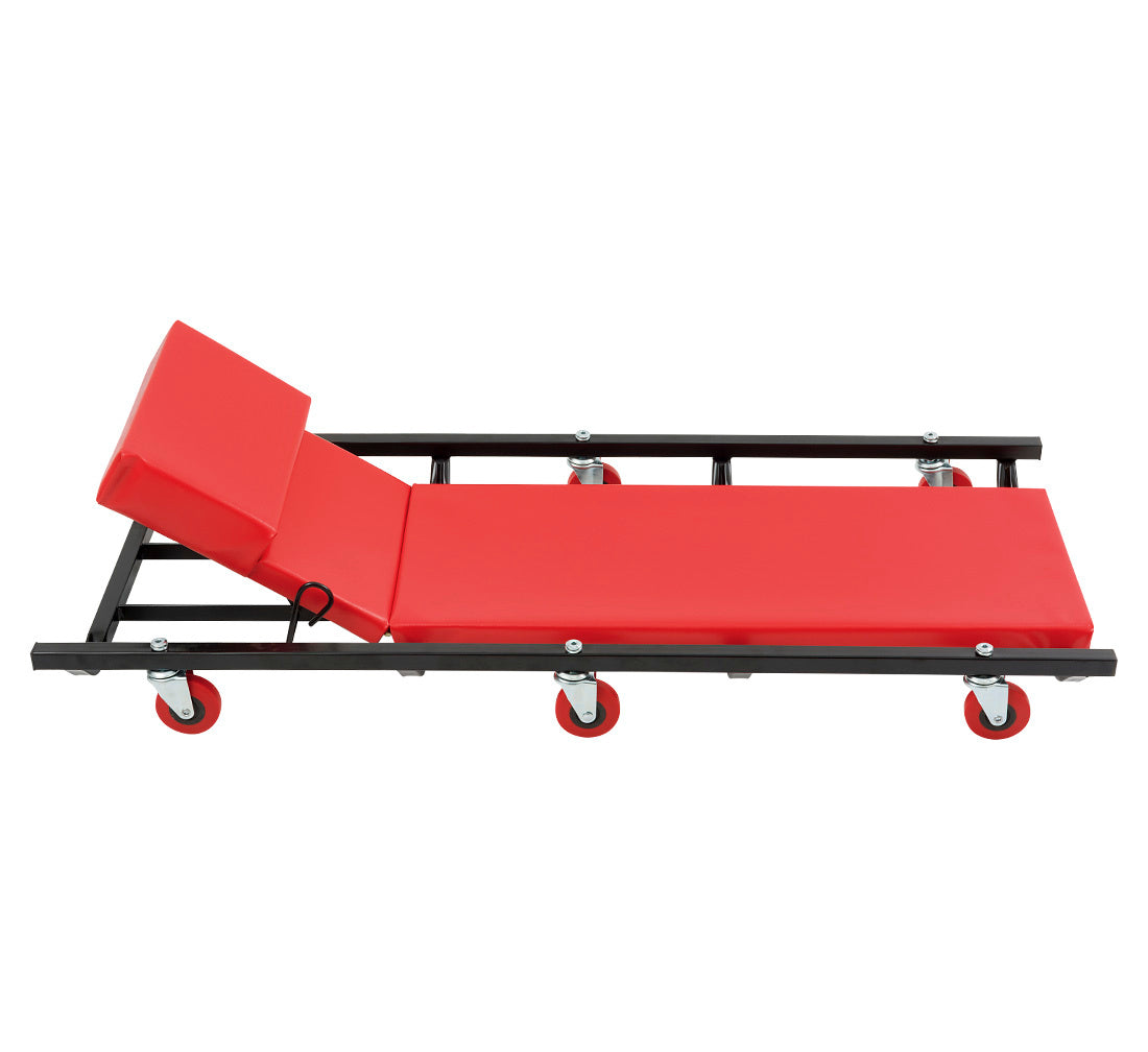 Carrello sotto auto professionale, sgabello da officina, lettino meccanico sottomacchina, pedana montaggio, riparazioni meccanico con ruote e poggiatesta, Redats