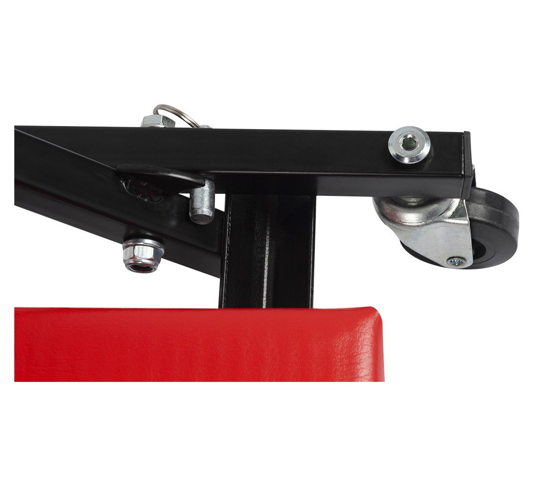 Carrello sotto auto professionale, sgabello da officina, lettino meccanico sottomacchina, pedana montaggio, riparazioni meccanico con ruote e poggiatesta, Redats