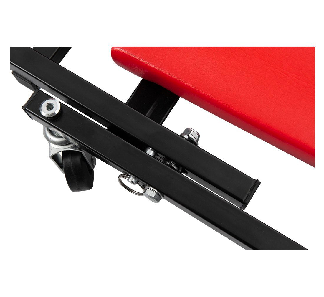 Carrello sotto auto professionale, sgabello da officina, lettino meccanico sottomacchina, pedana montaggio, riparazioni meccanico con ruote e poggiatesta, Redats